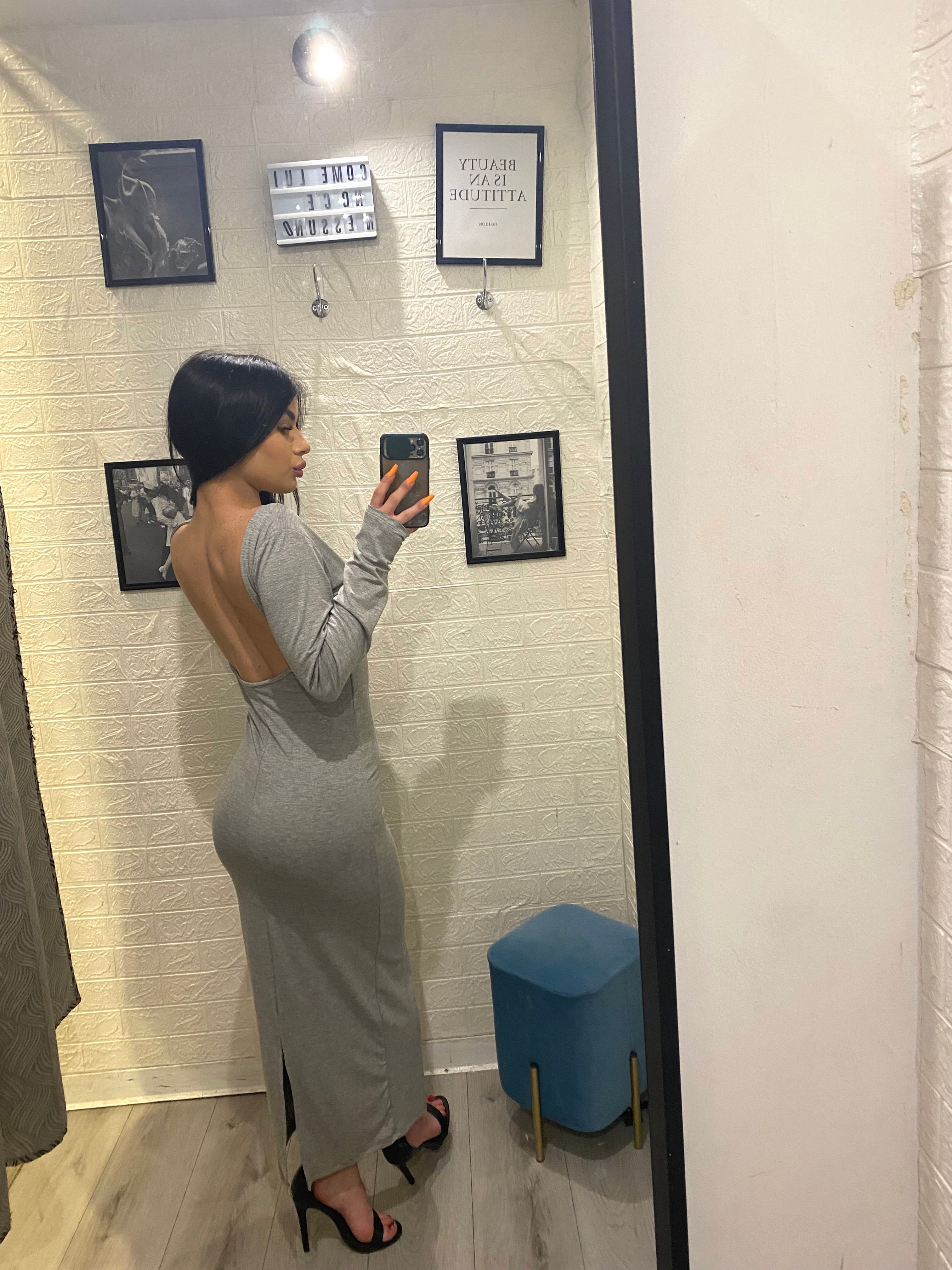 Dress cotone leggero con scollo a goccia