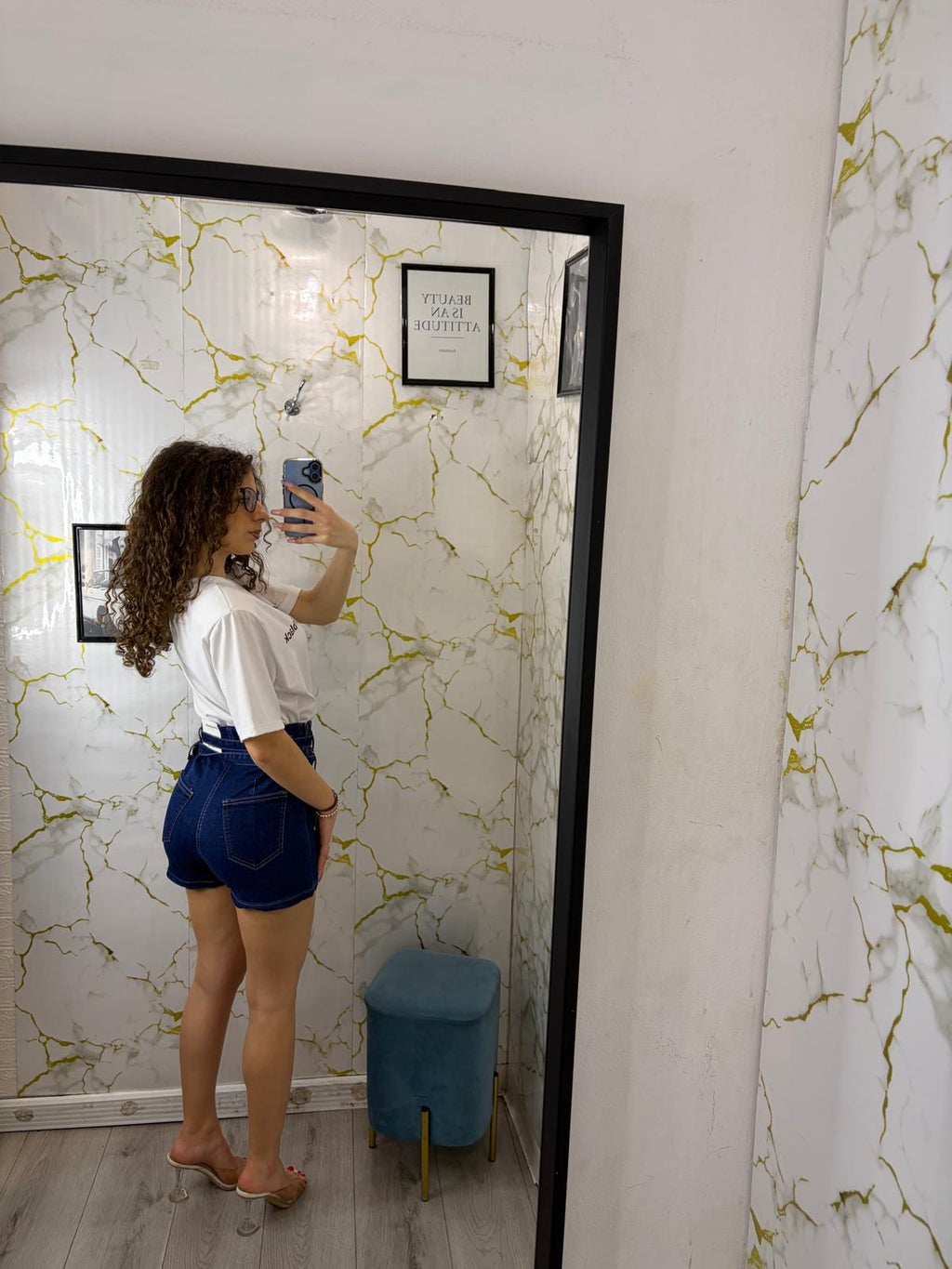 Pantagonna in denim scuro