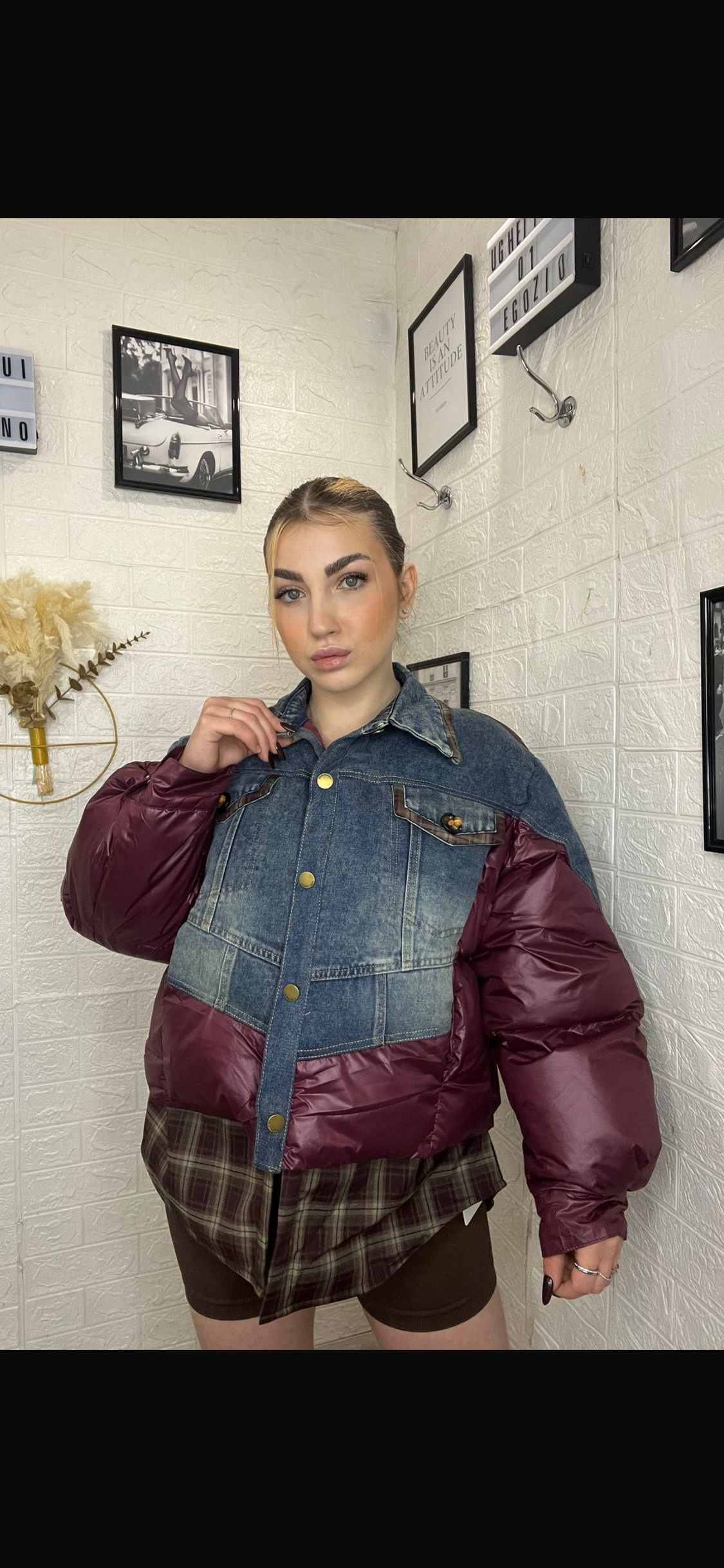Bomber con finta camicia