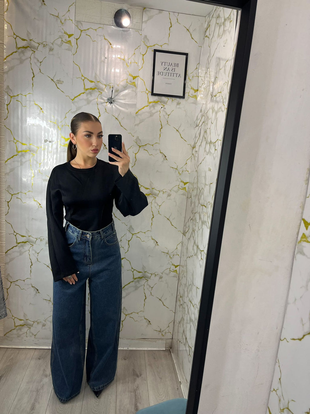 jeans con  tasche black