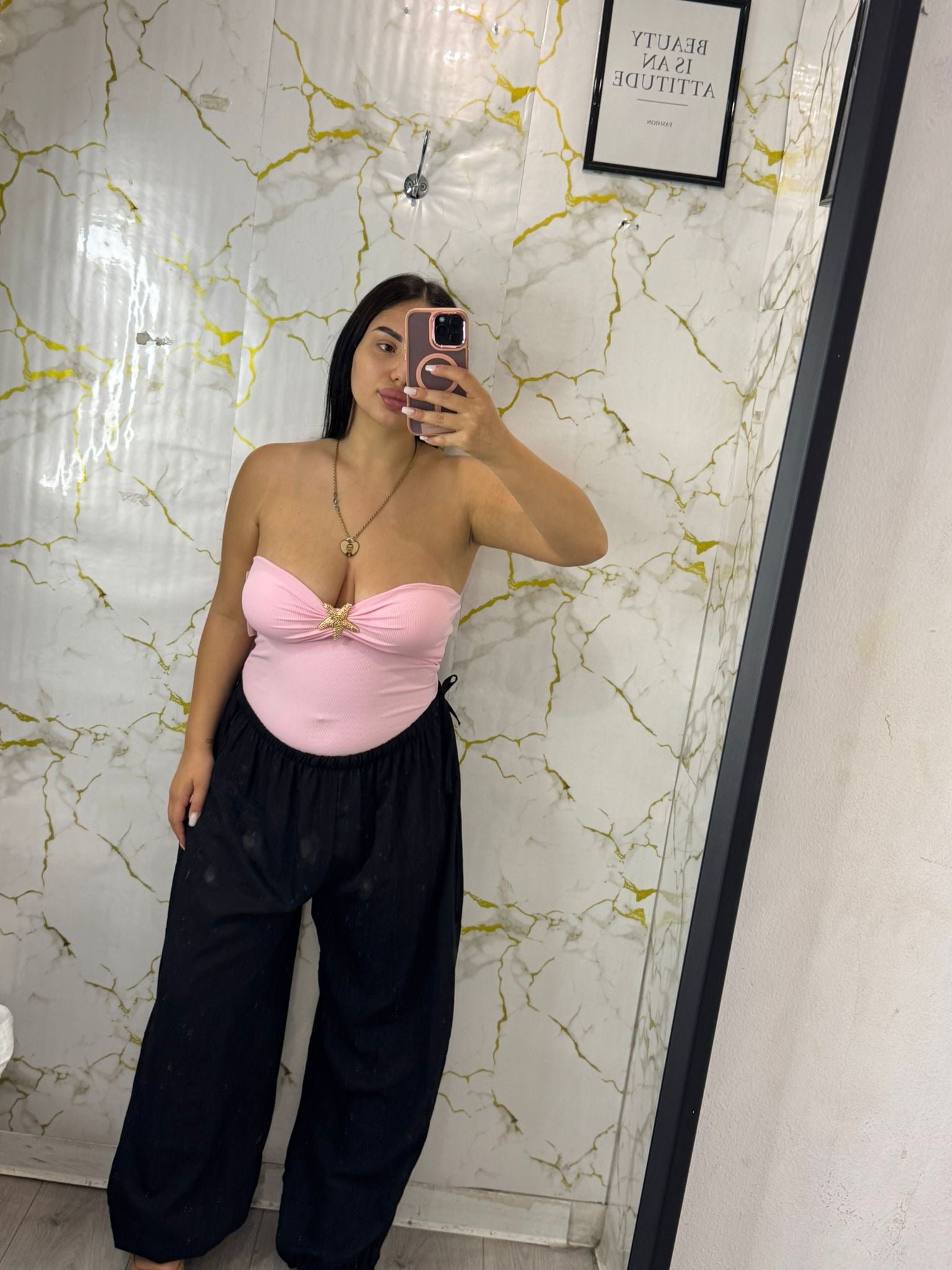 Pantalone coulisse laterale