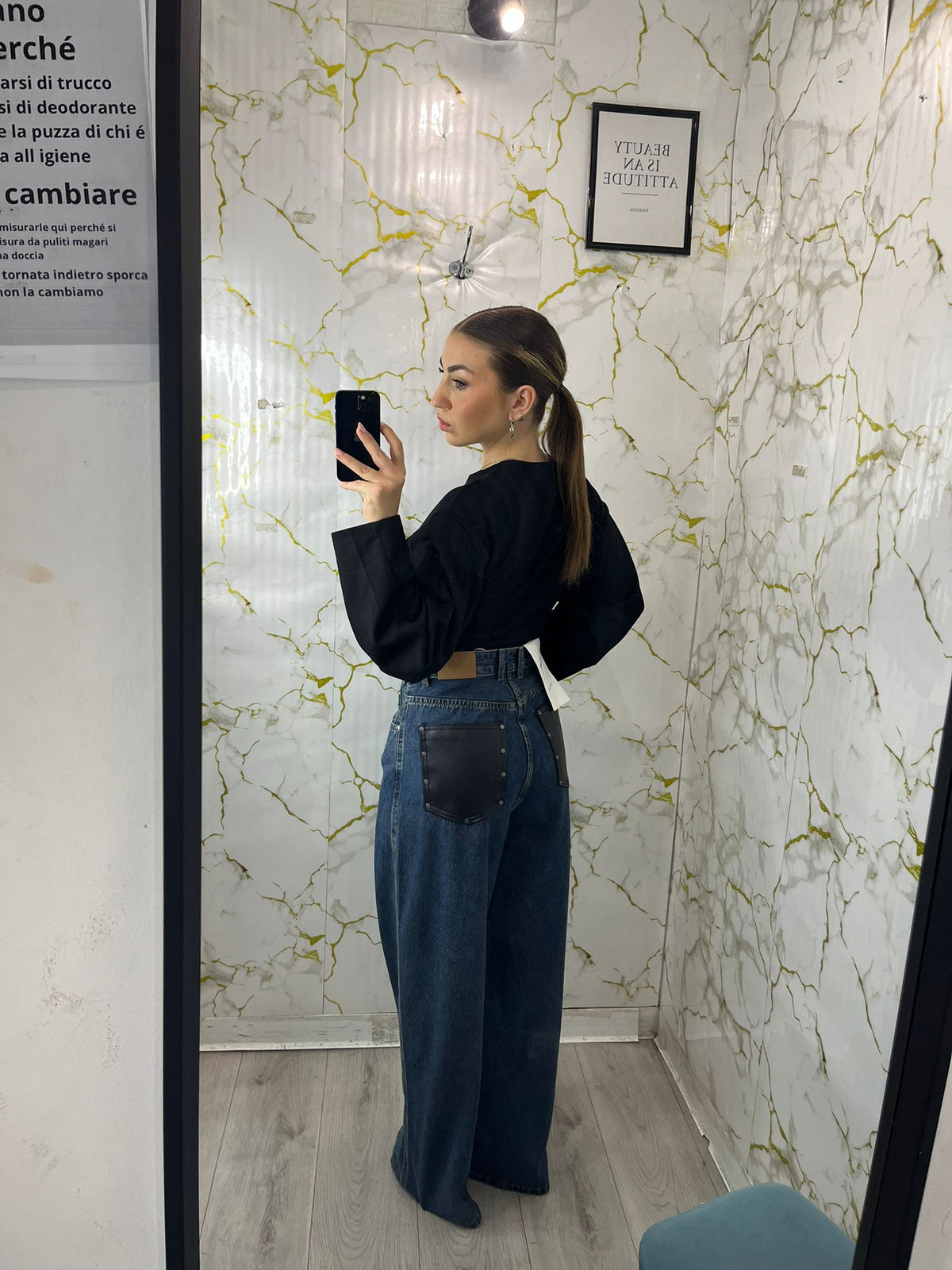 jeans con  tasche black