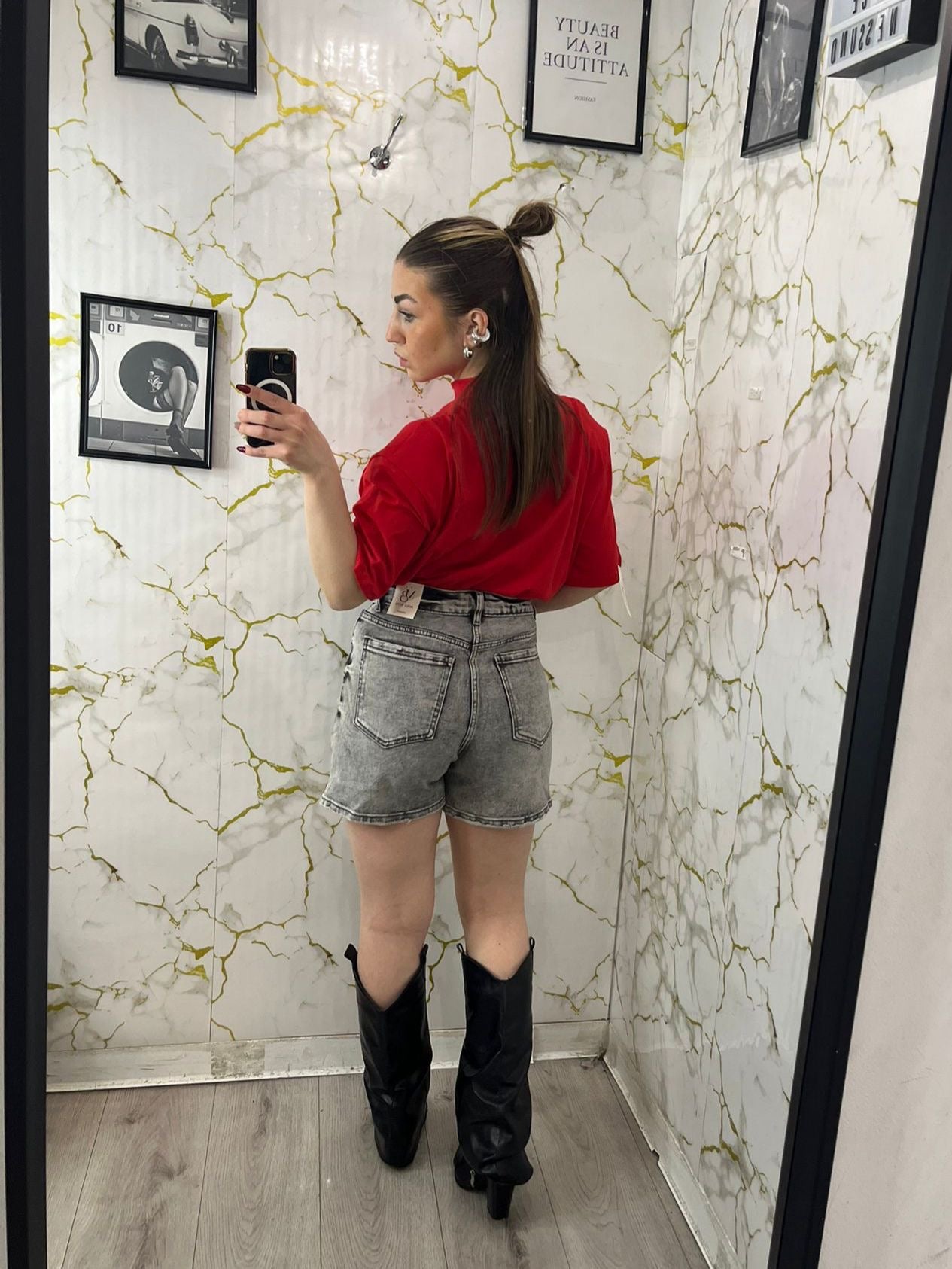 Pantaloncino vita alta