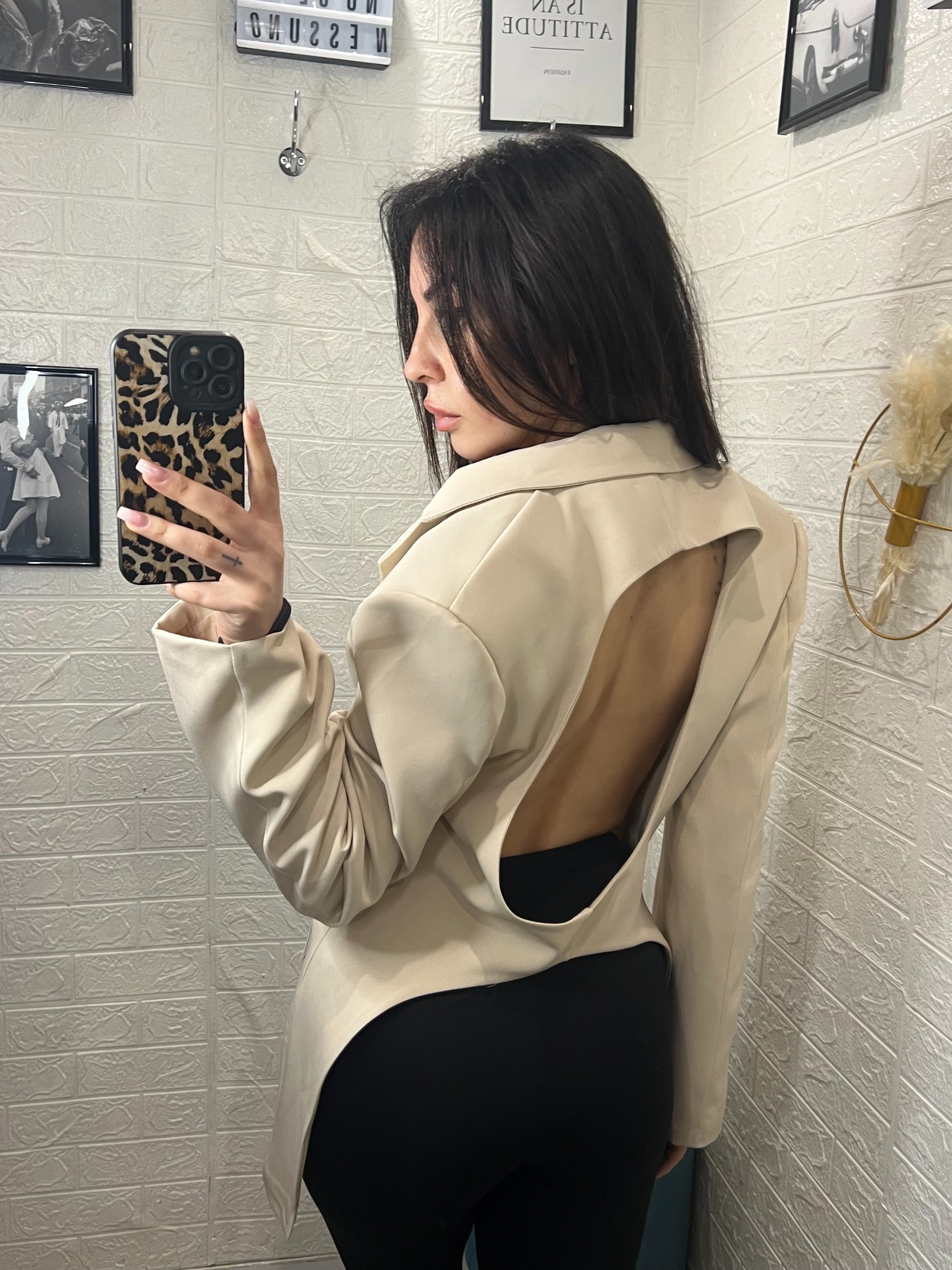 Blazer scollato