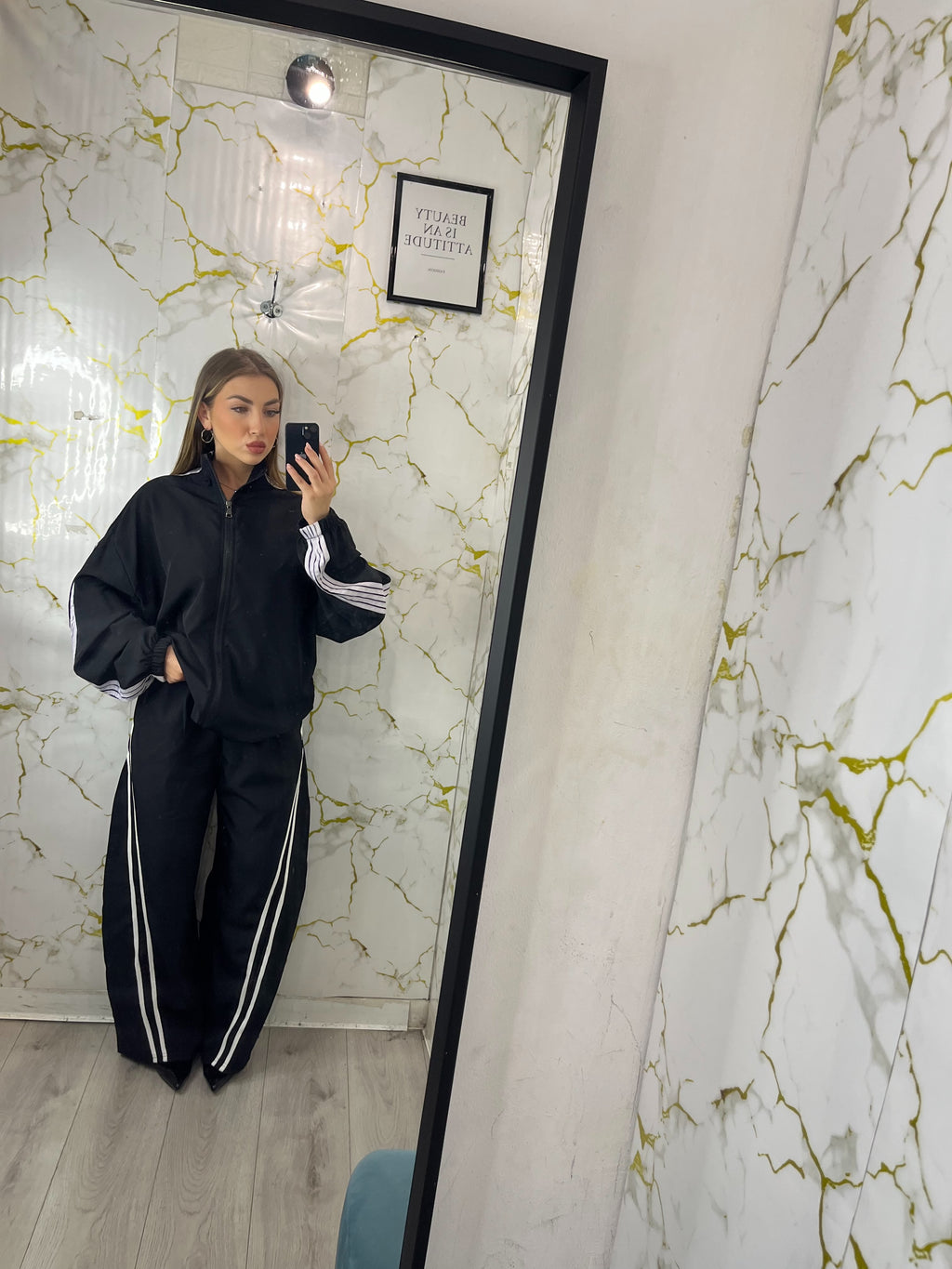 PANTALONE BALLOON A RIGHE