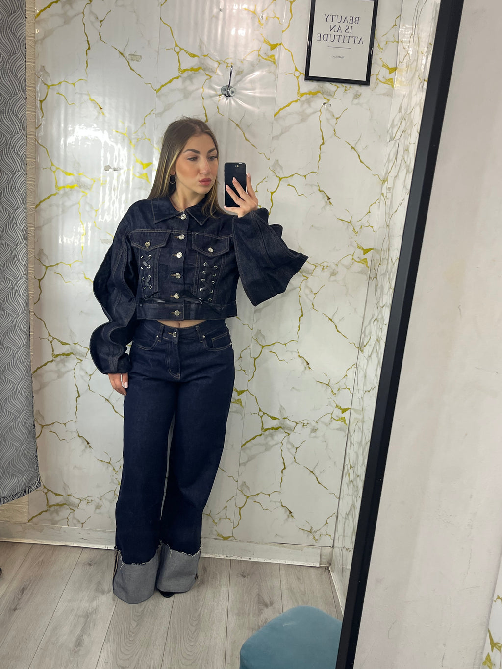 GIACCADI JEANS CROP