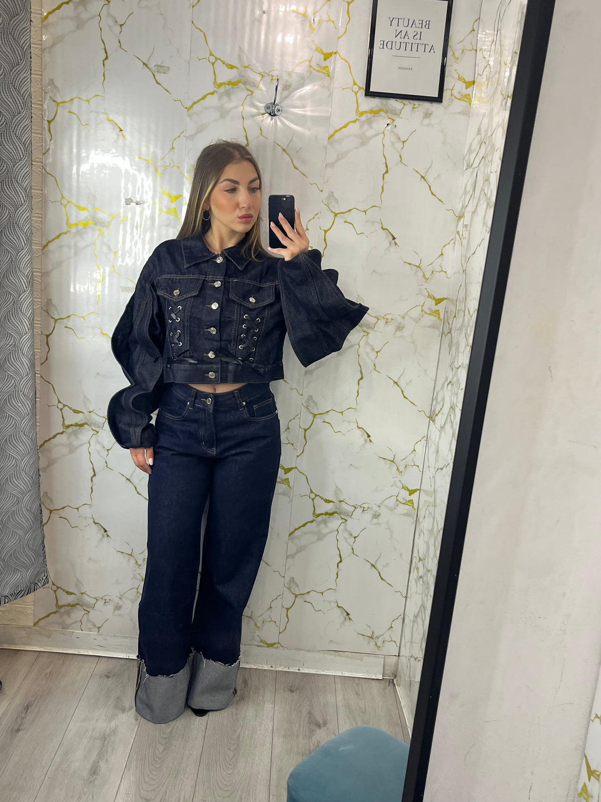 GIACCADI JEANS CROP