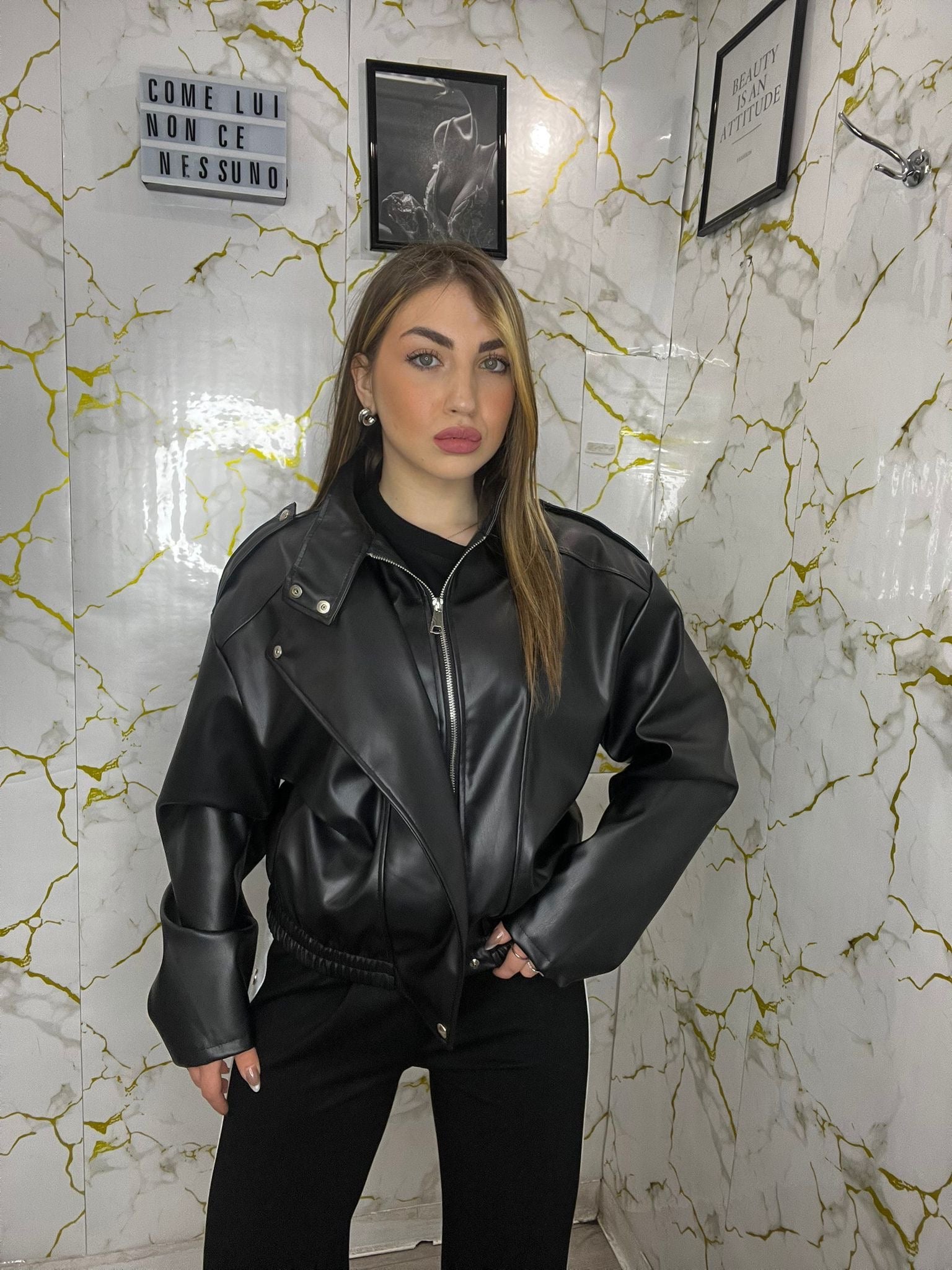 Giacca bomber doppio petto