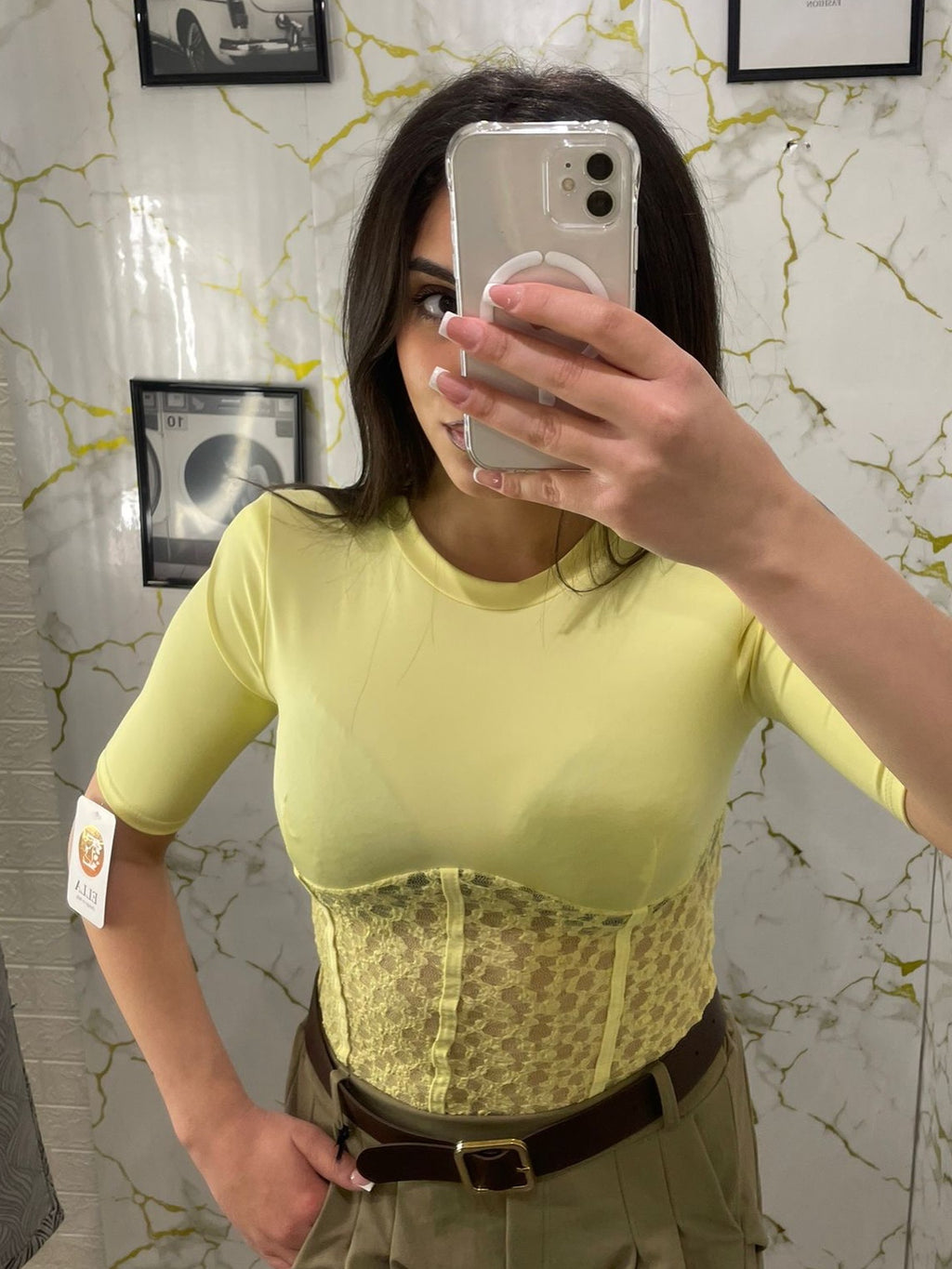Maglia macramé in lycra