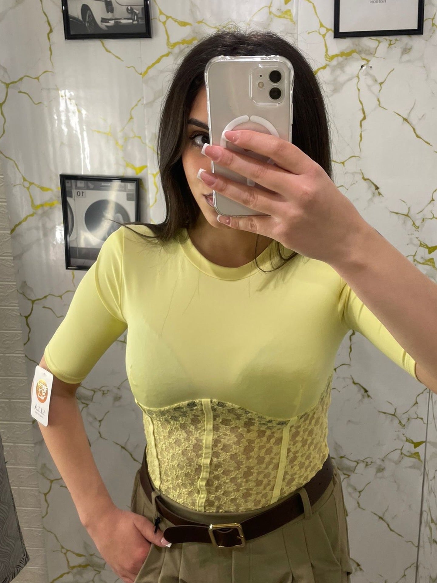 Maglia macramé in lycra
