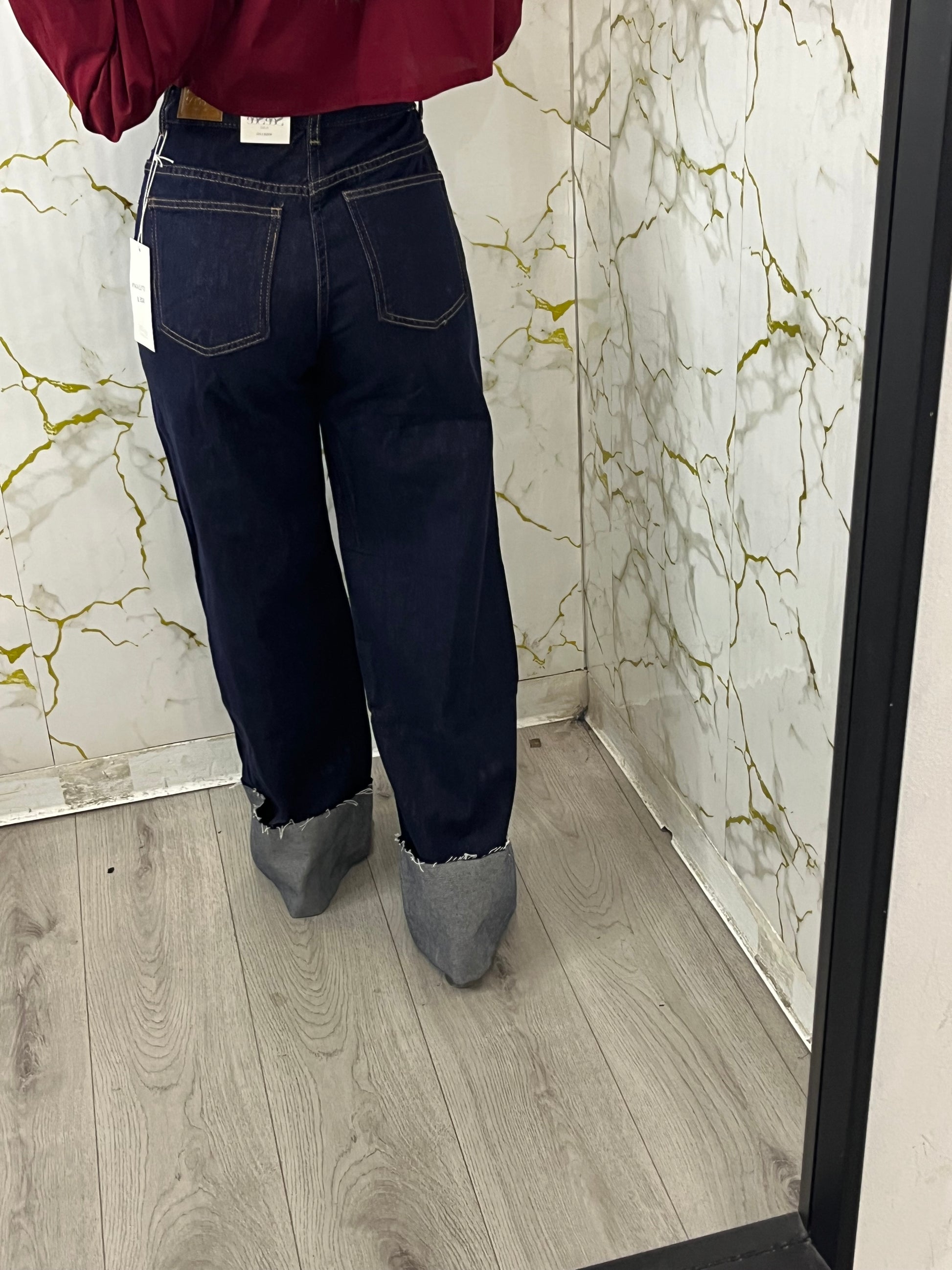 Jeans risvolto basic
