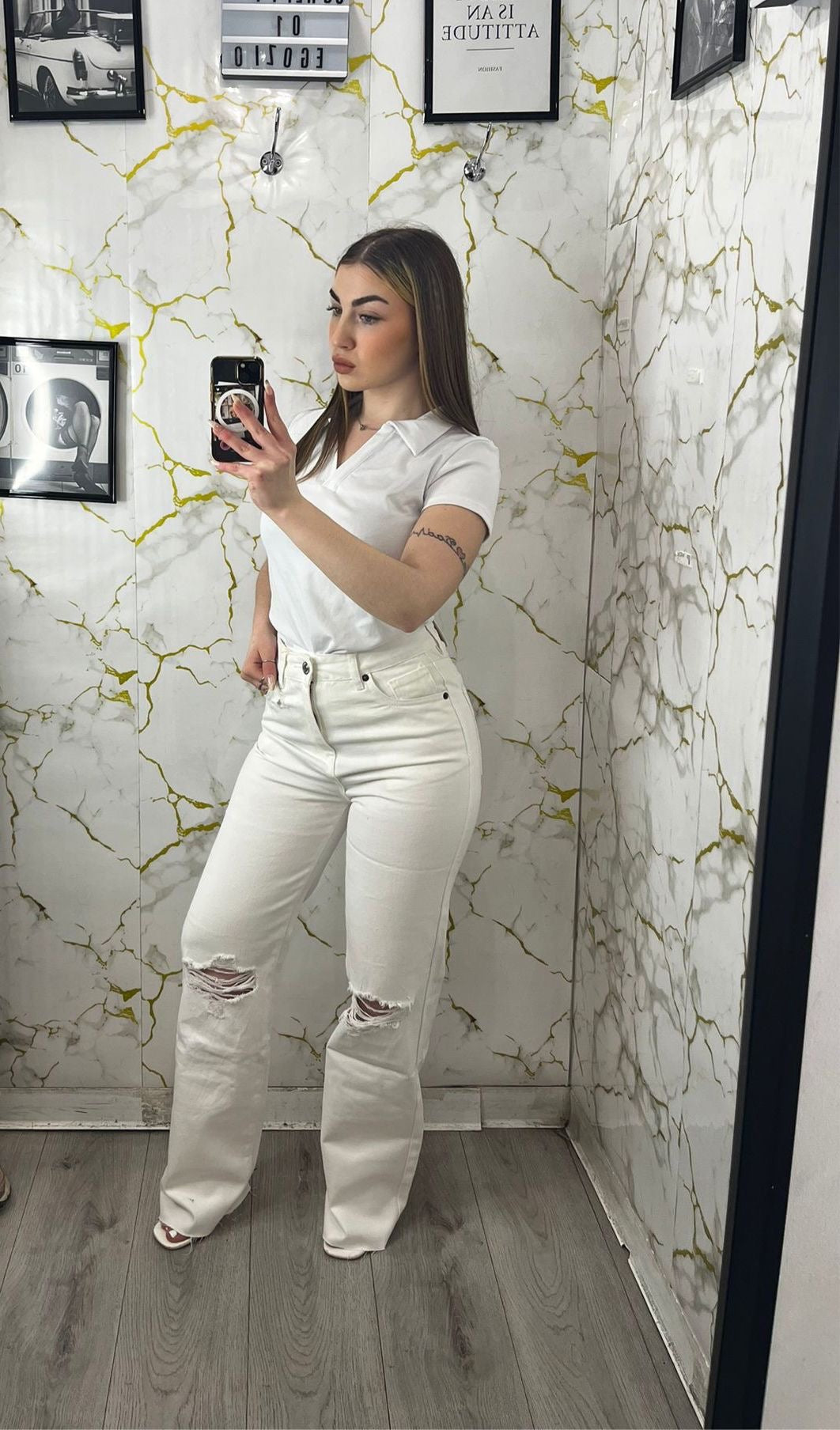 Jeans white