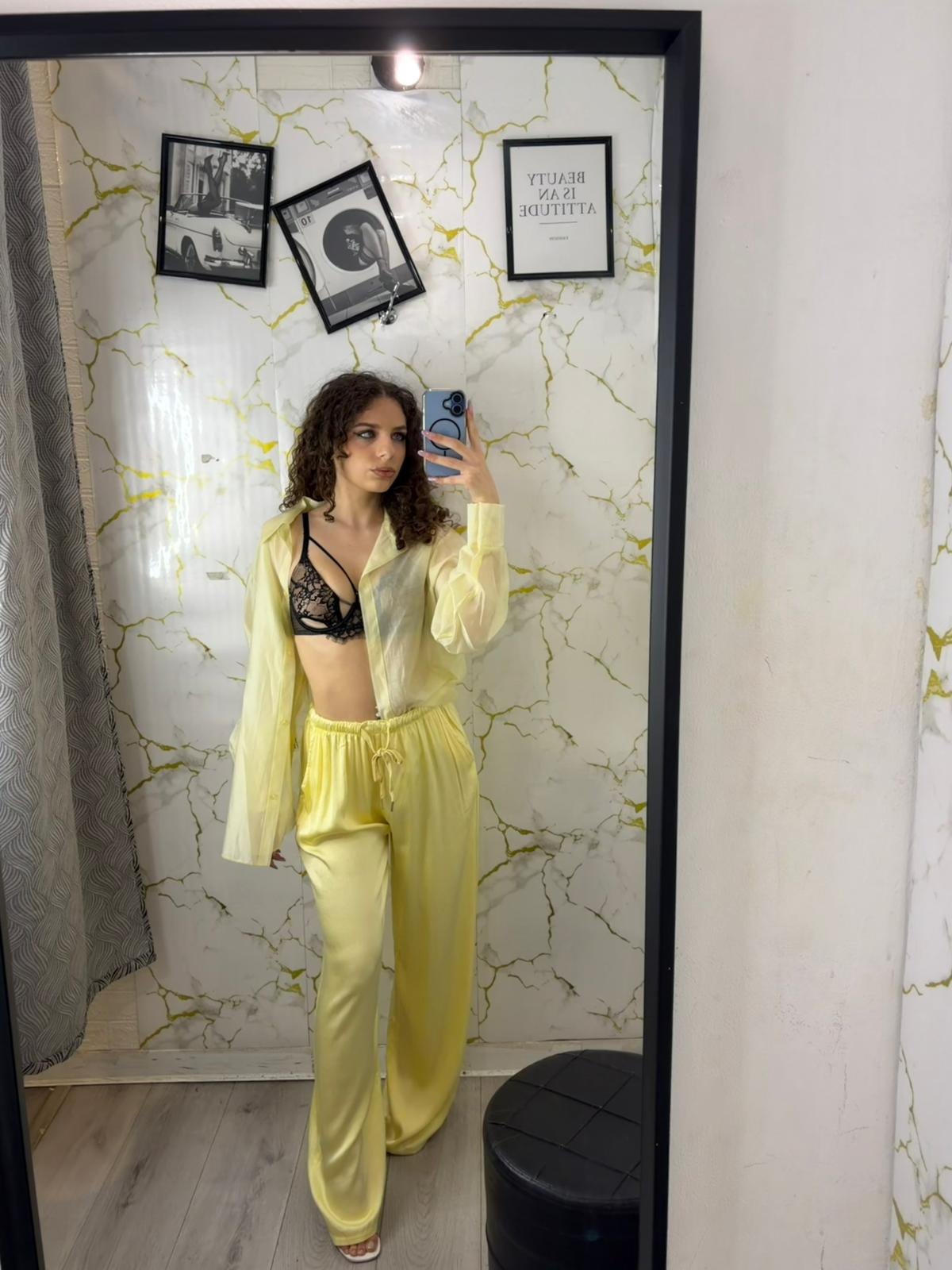 Pantalone satinato