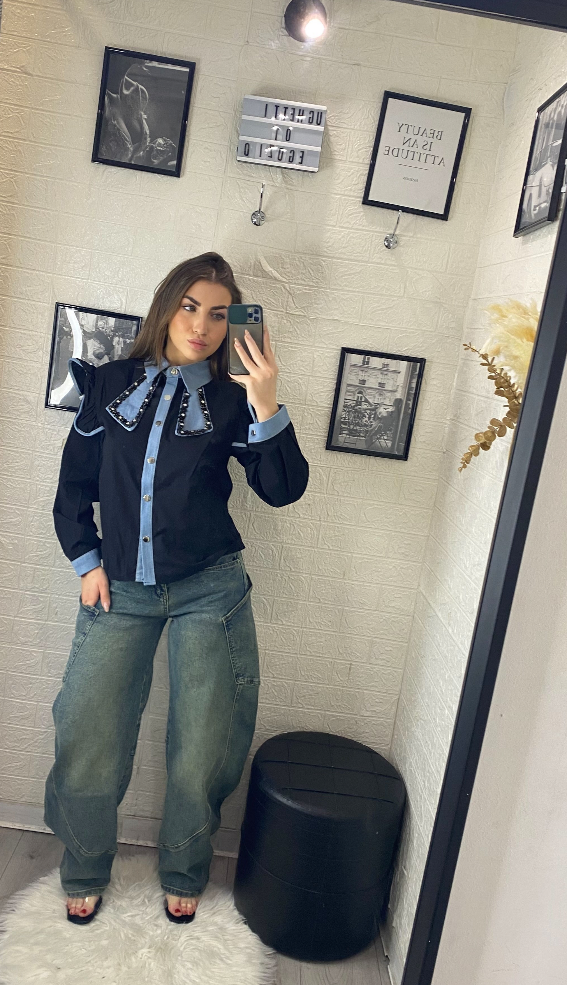 Jeans ballon sfumato