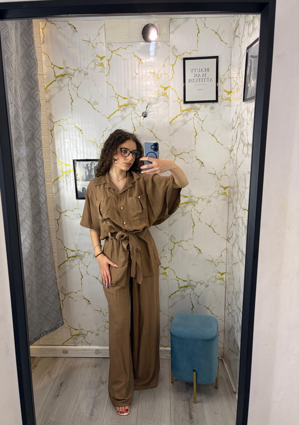 Cordeset Camicione e cinta  oversize