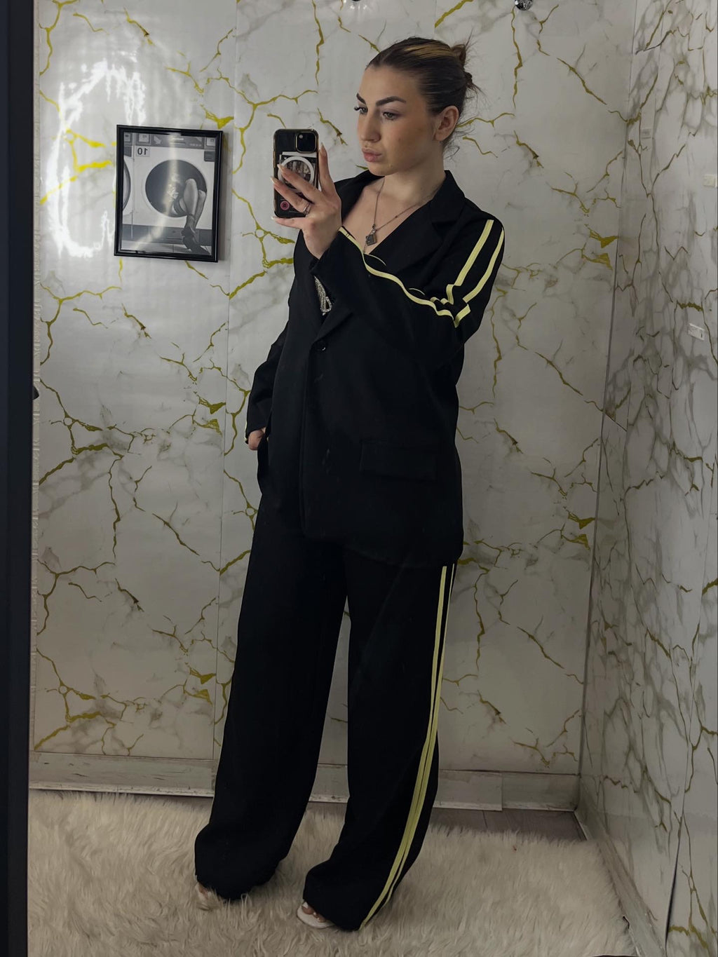 Tailleur con bande