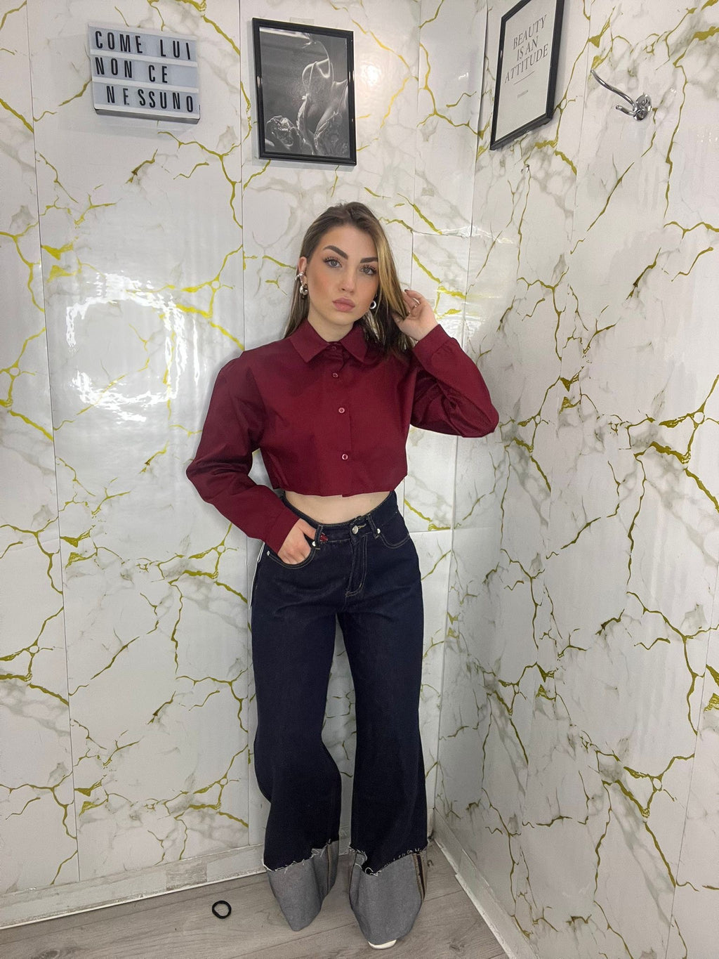 Jeans risvolto basic