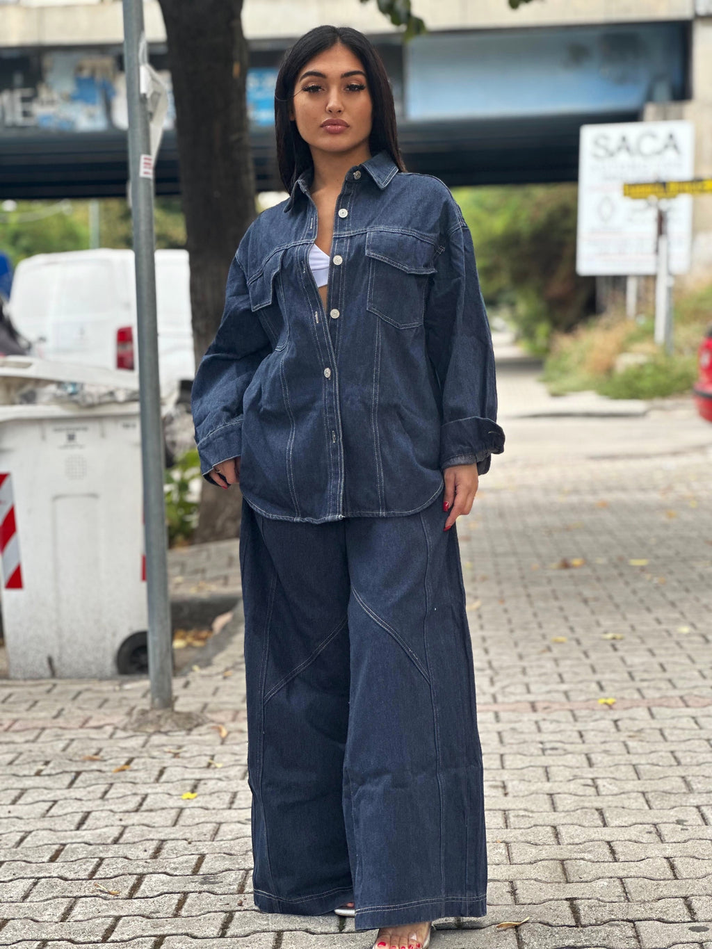 Completo in jeans