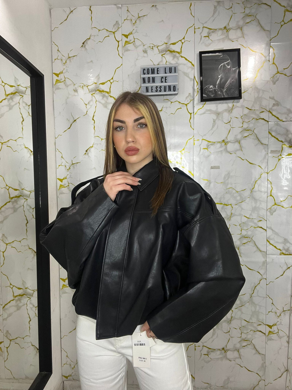 Bomber nero matto