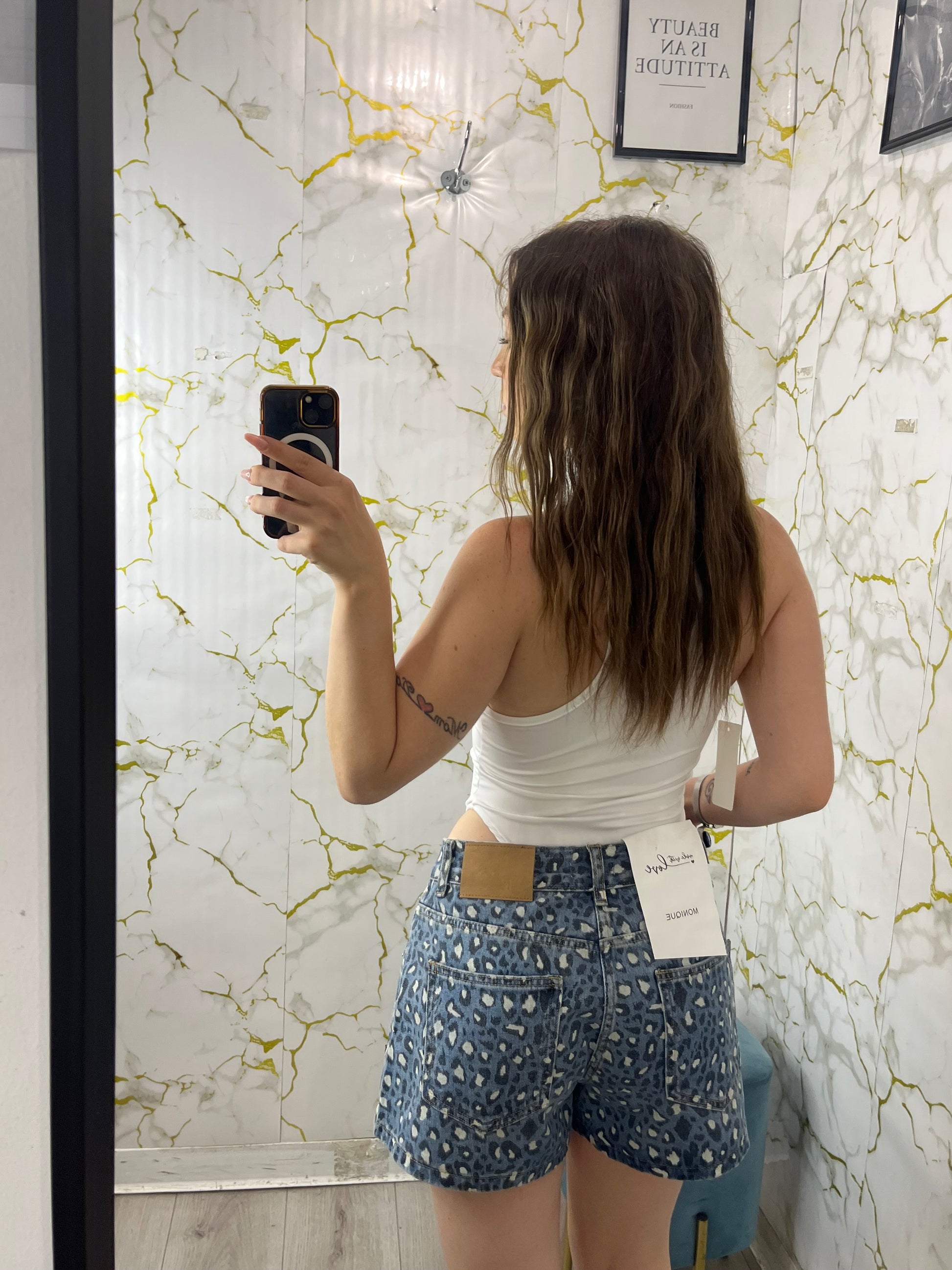 Shorts Leopardato