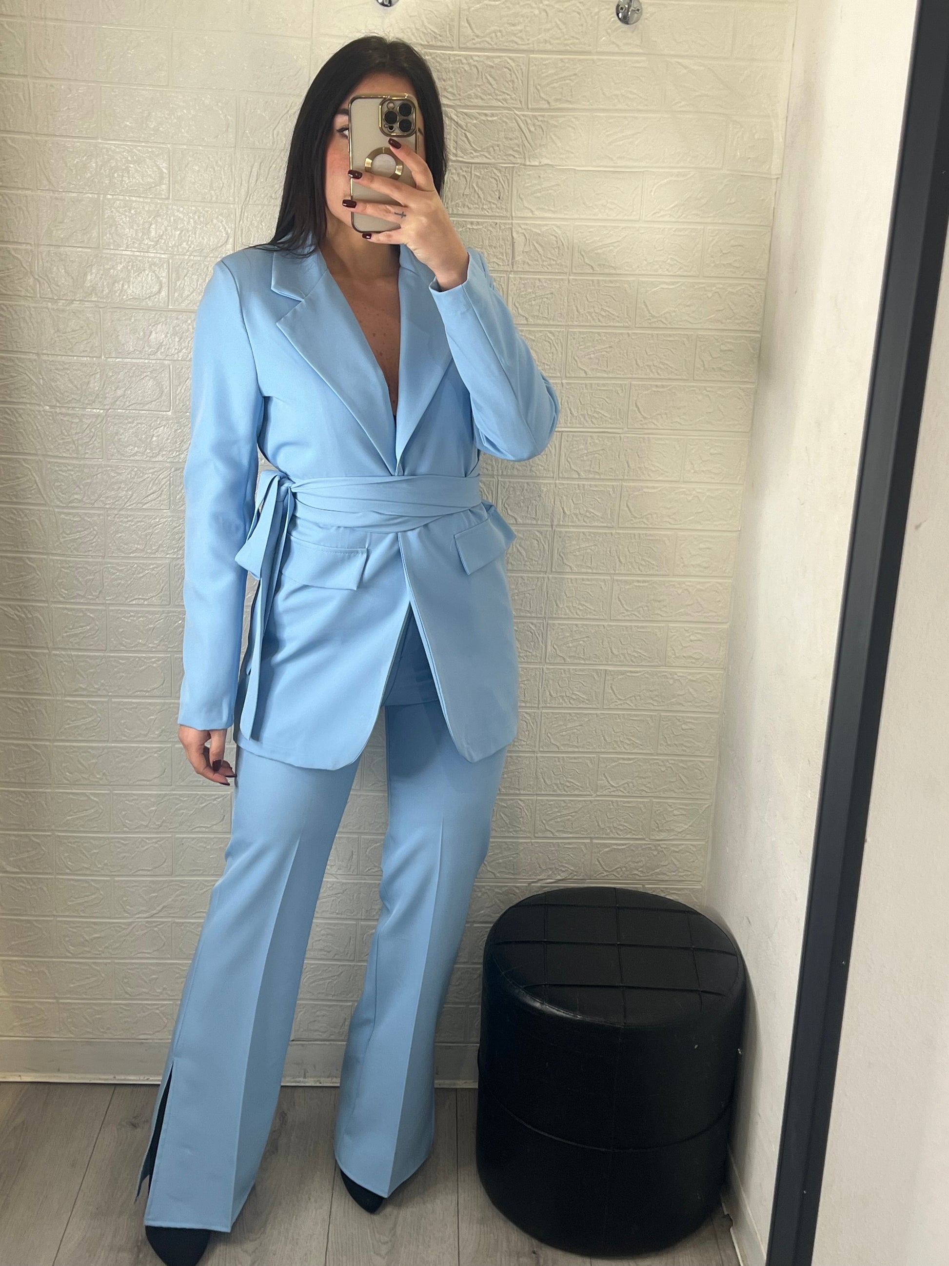 Tailleur con cinta