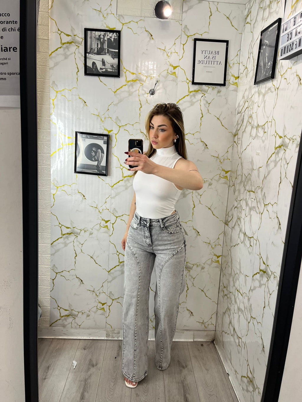 Balloon grey borchiato