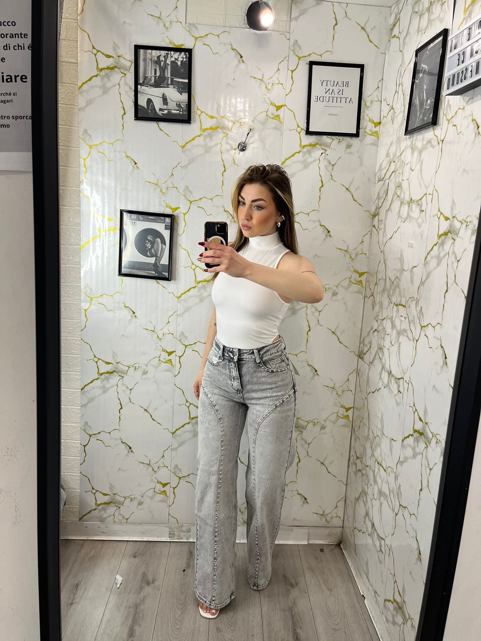 Balloon grey borchiato
