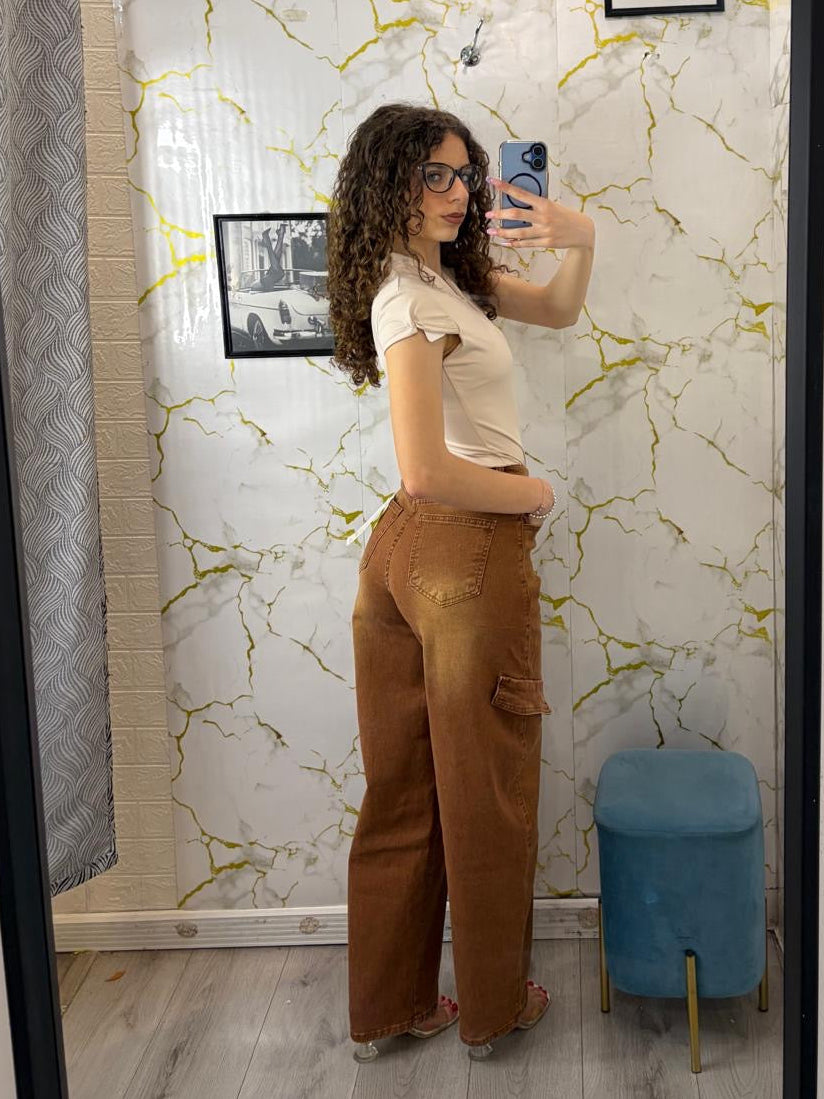 Jeans Balloon marrone