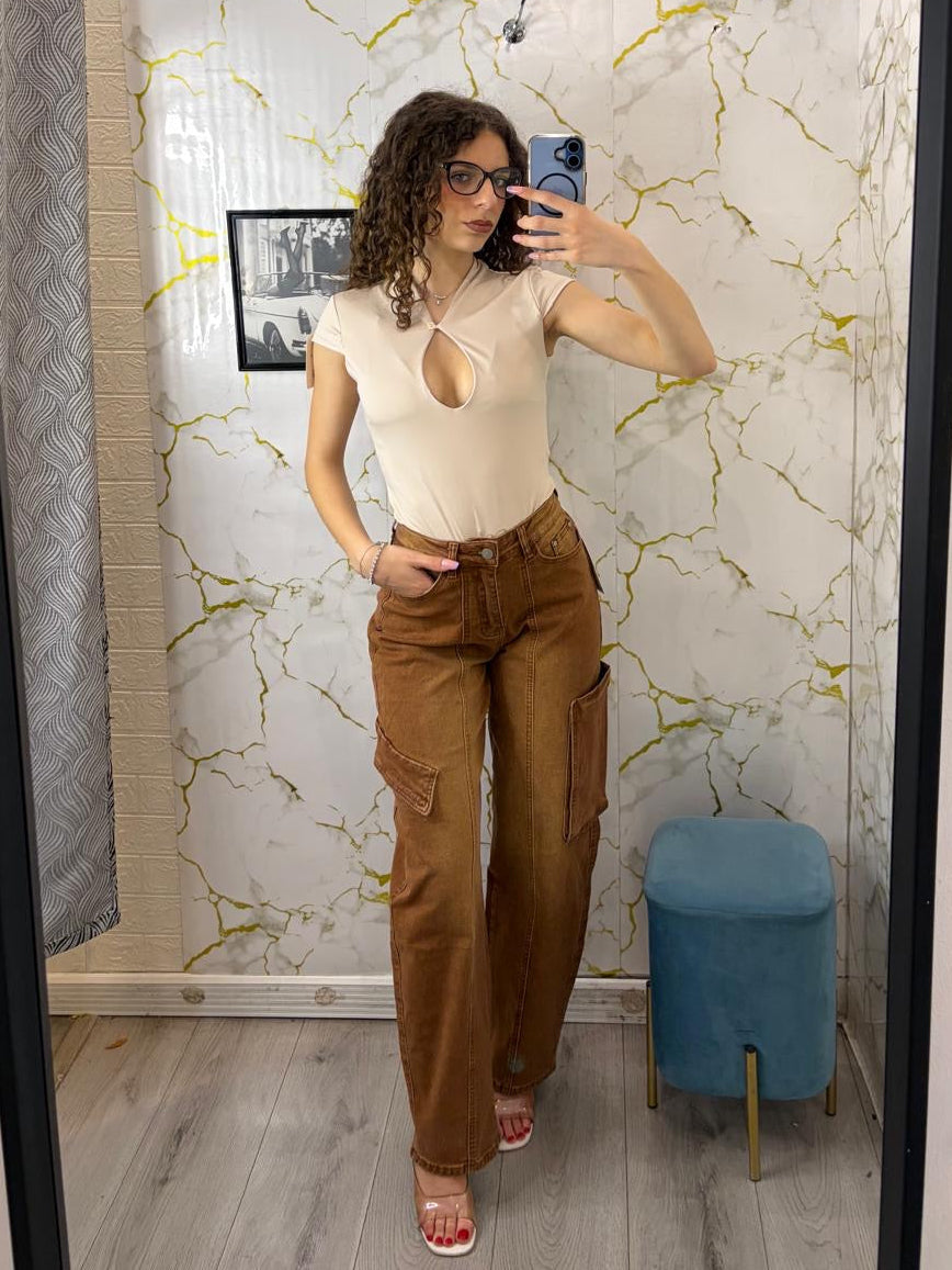 Jeans Balloon marrone