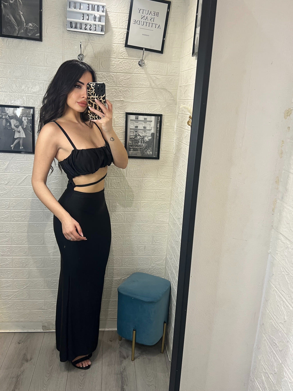 DRESS lungo in LICRA