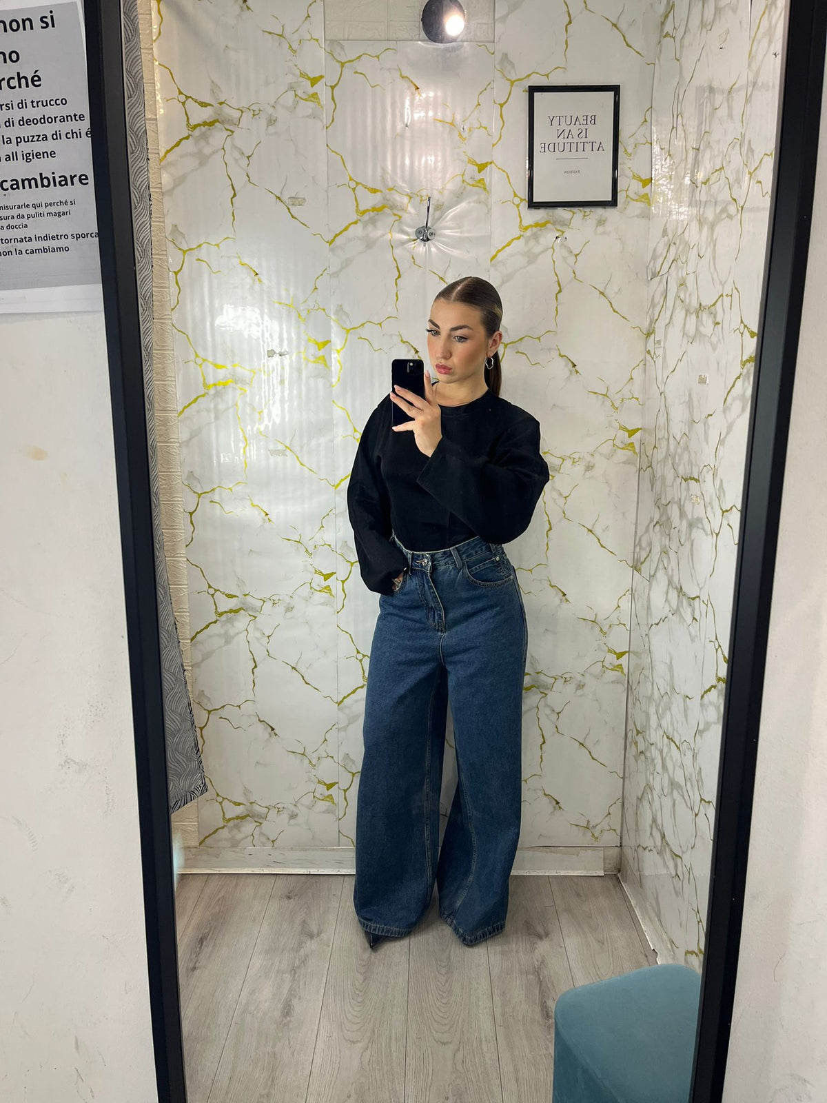 jeans con  tasche black