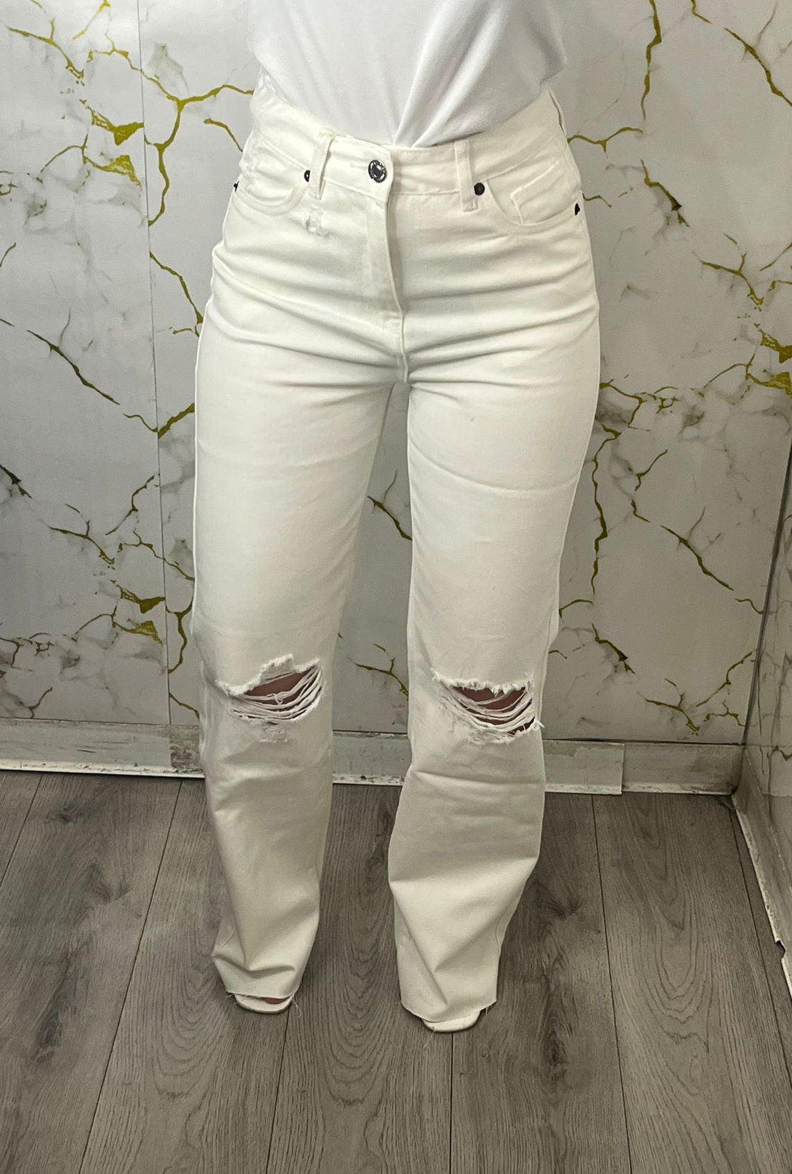 Jeans white