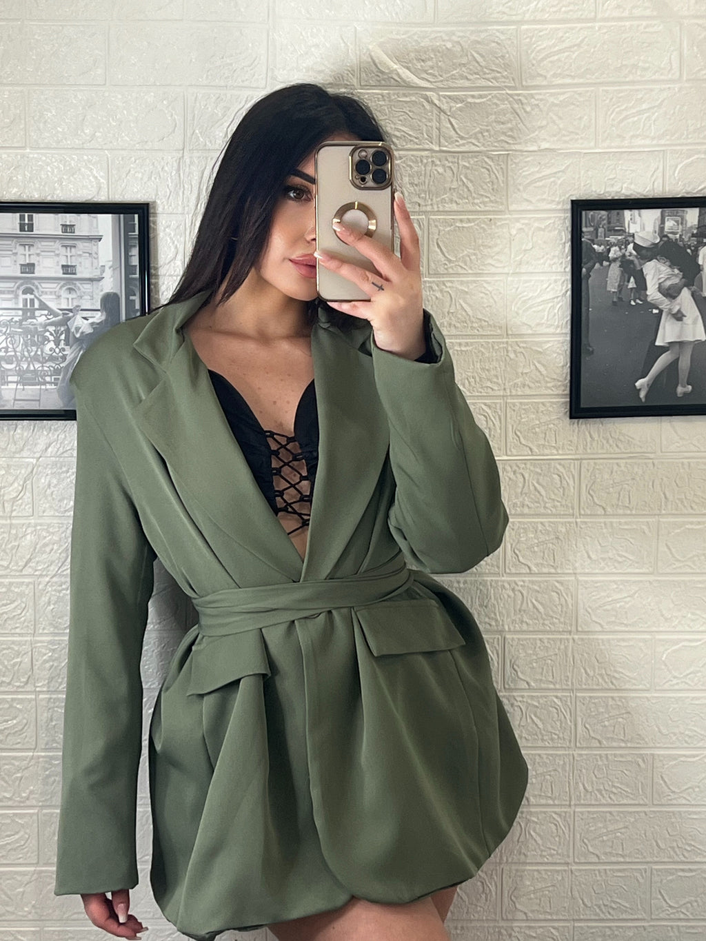 Blazer con cinta
