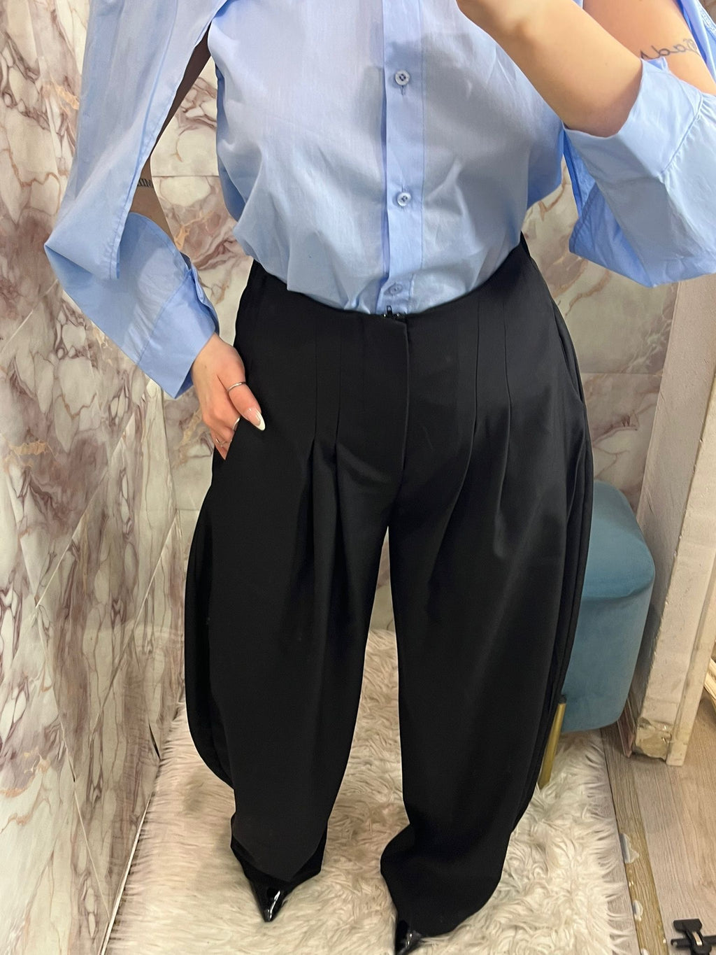 Pantalone balloon con penche