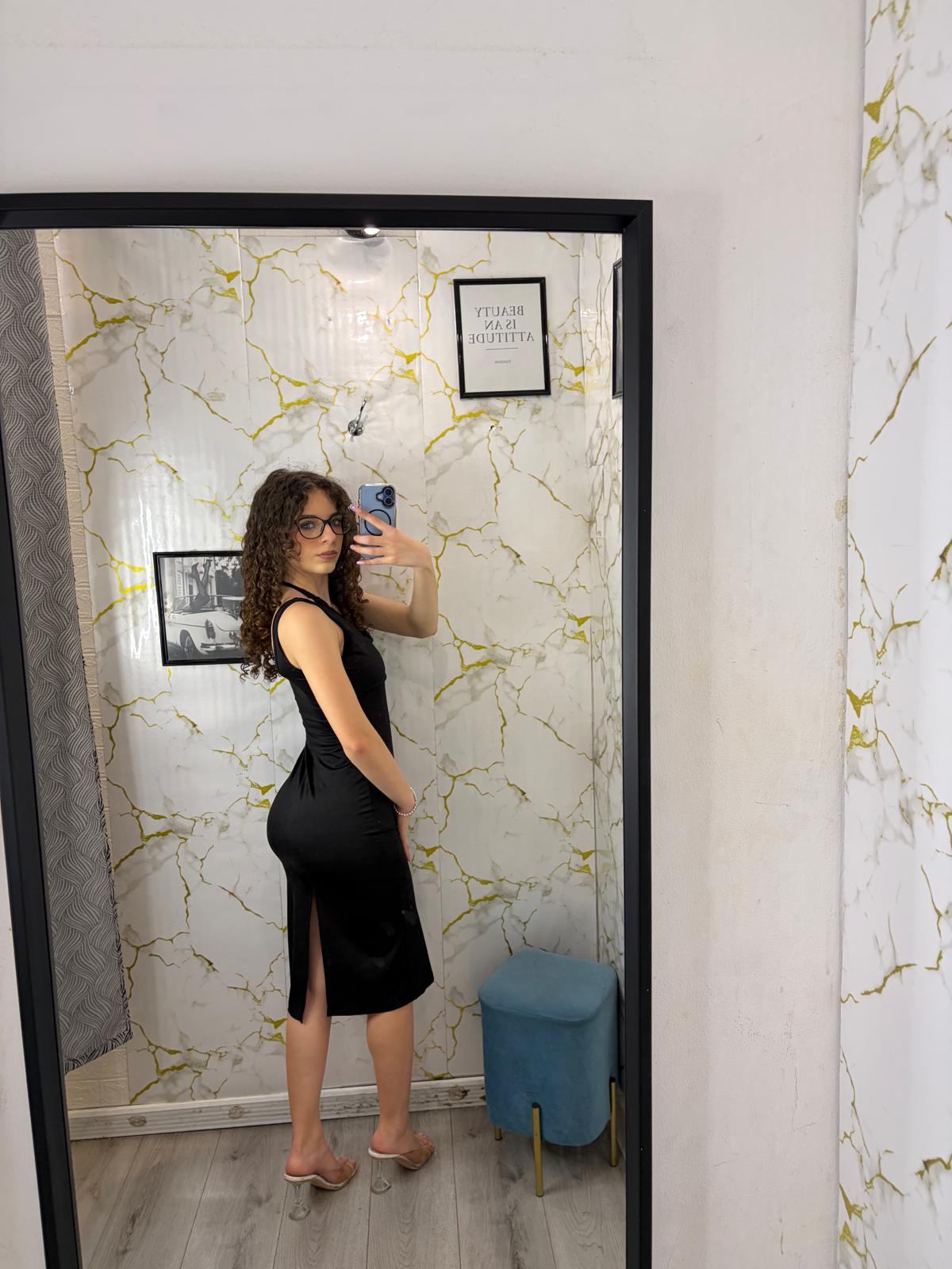 Dress con macramé Ivana