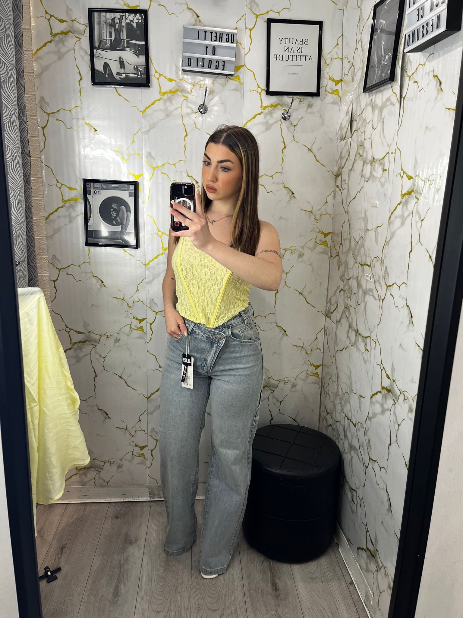 Jeans asimmetrico