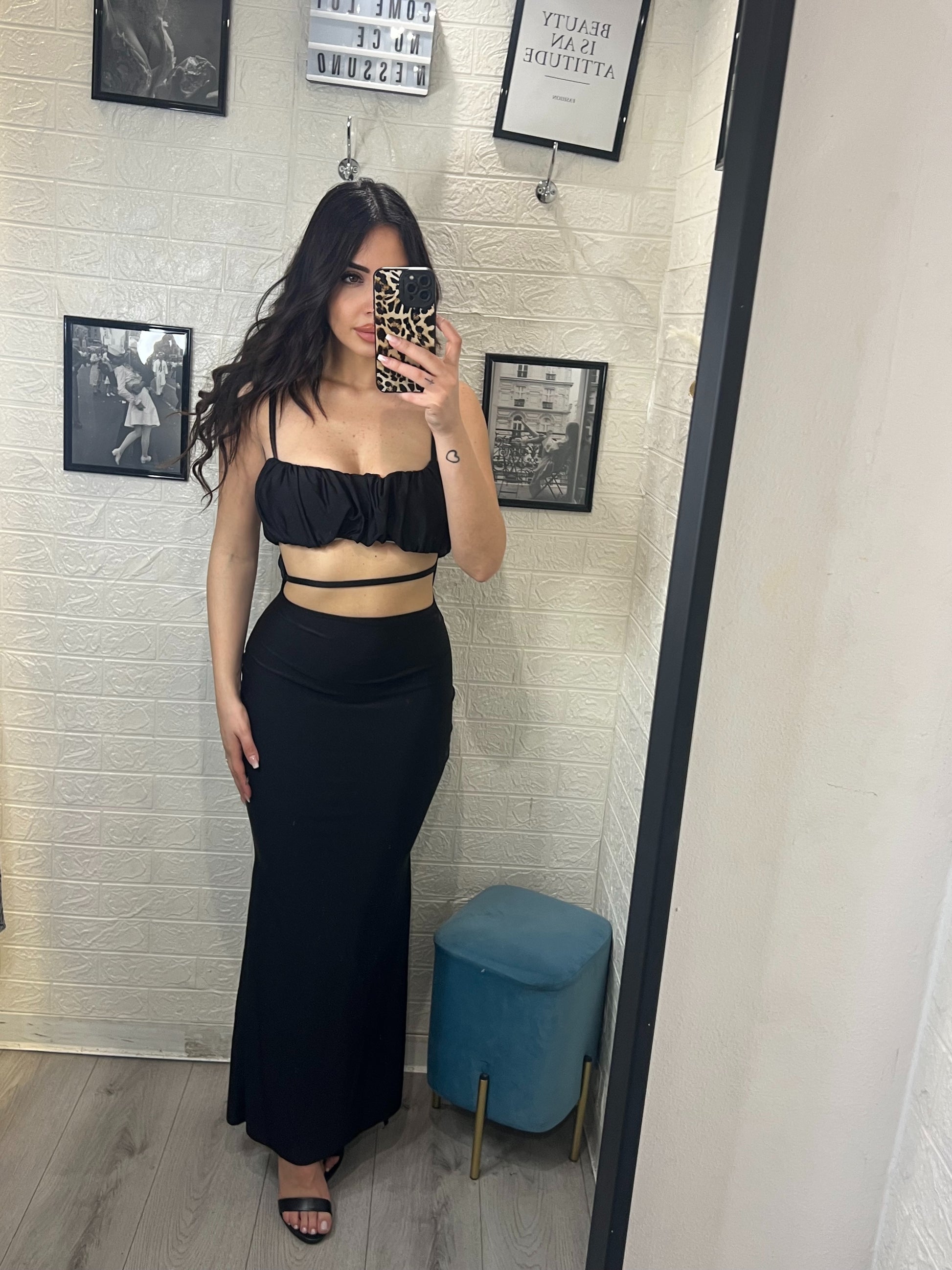 DRESS lungo in LICRA