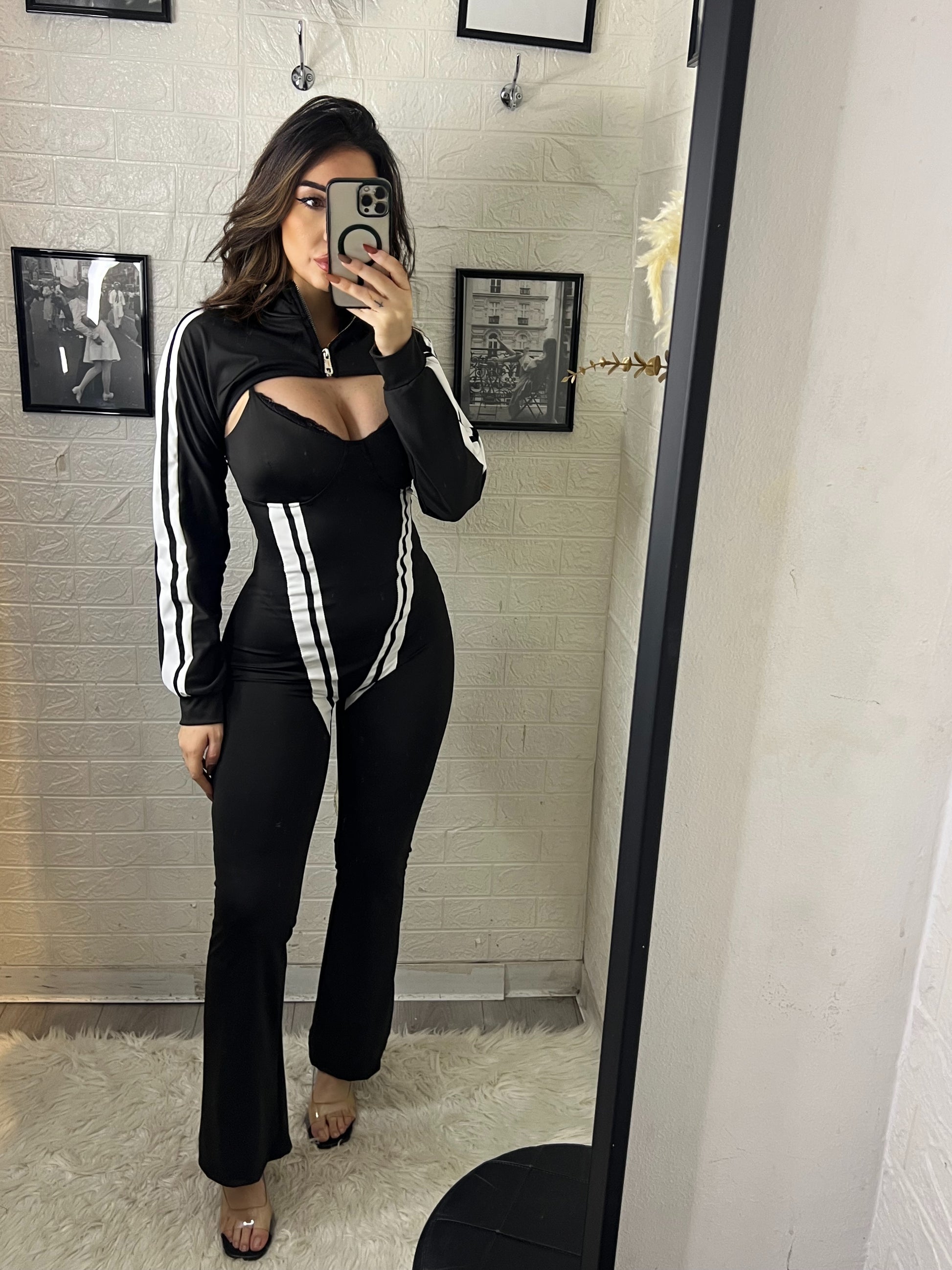 Jumpsuite con coprispalle