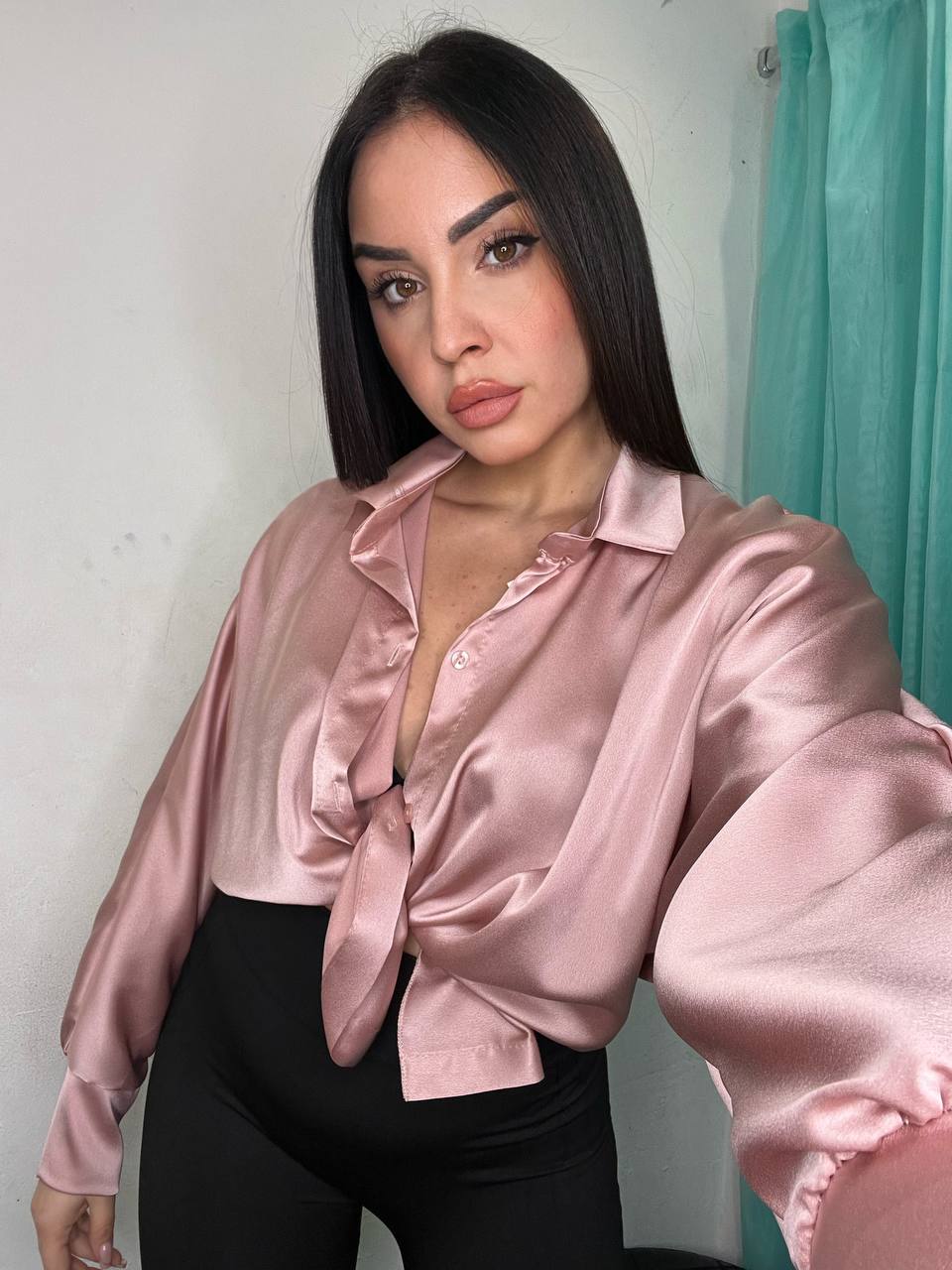 Camicia in raso morbidai