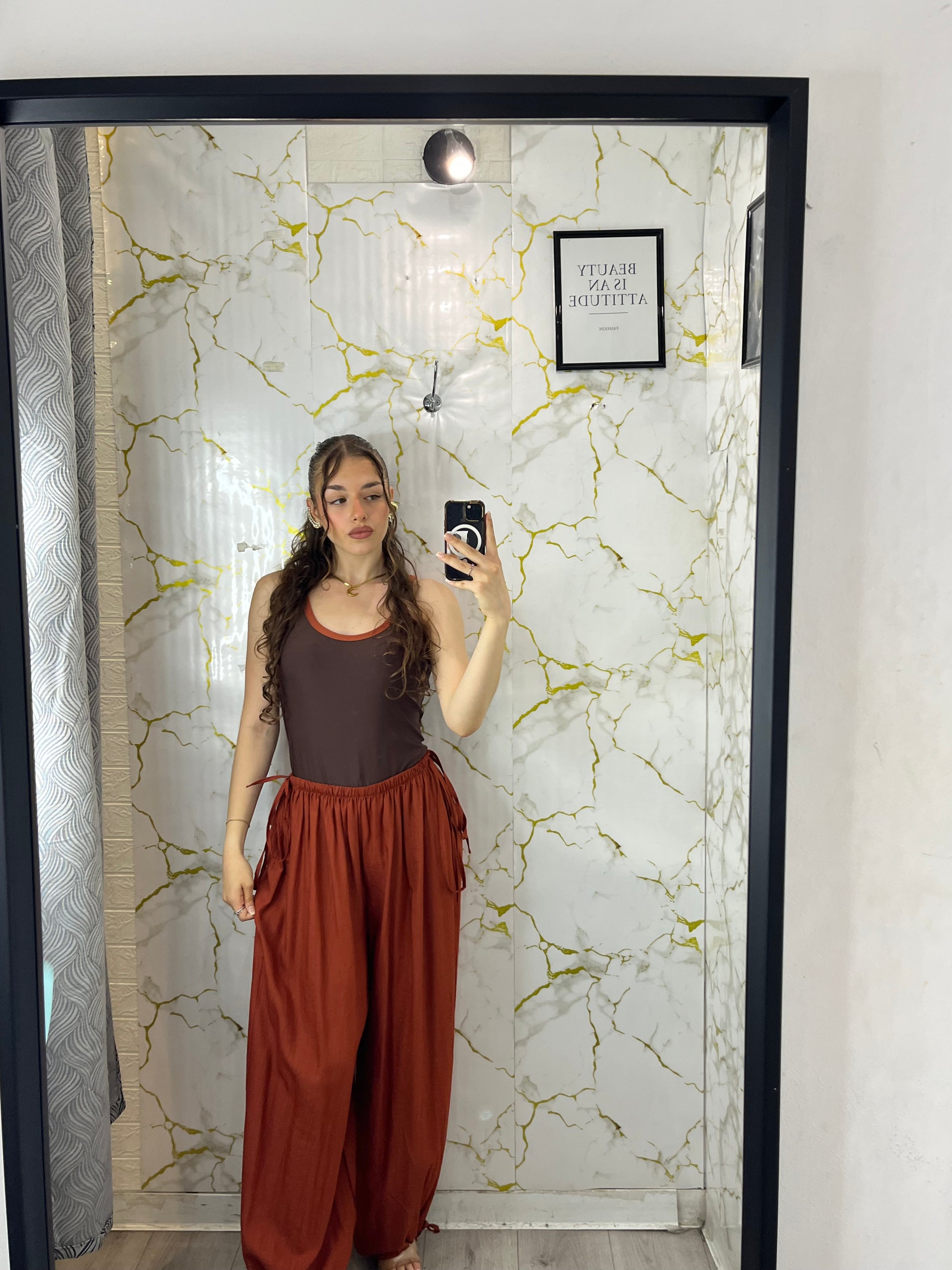 Pantalone coulisse laterale