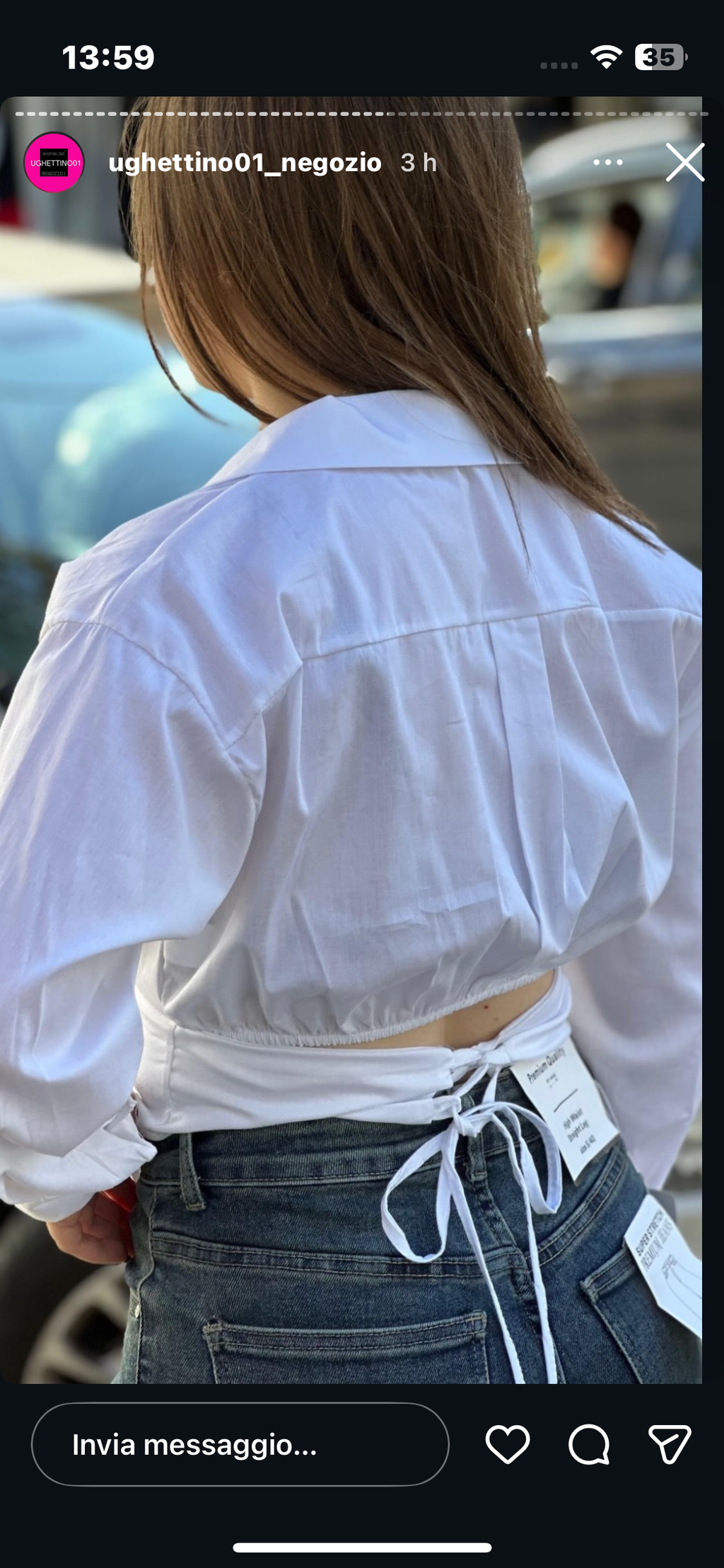 Camicia con mezzo corsetto