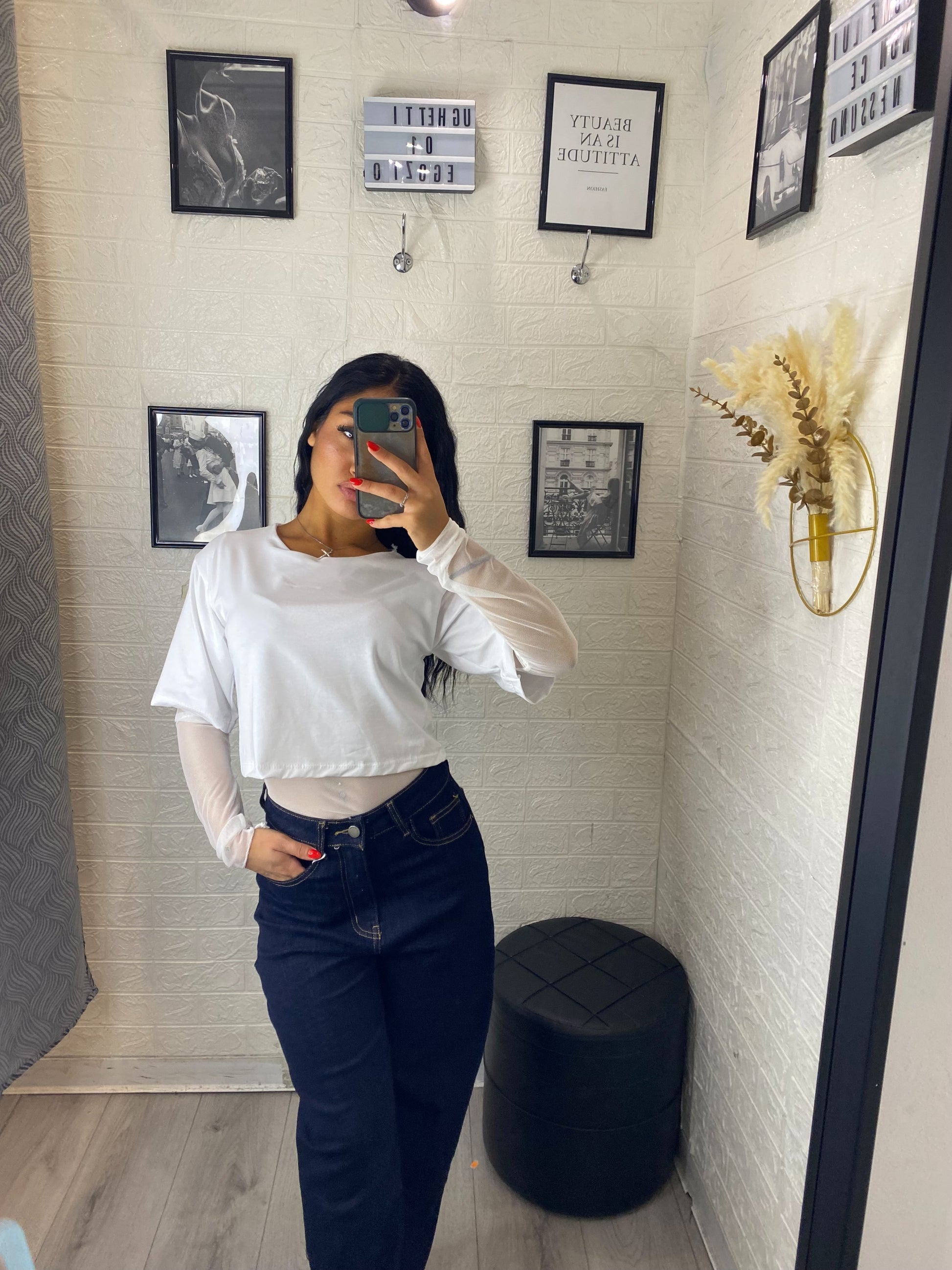 Jeans ballon lavaggio scuro