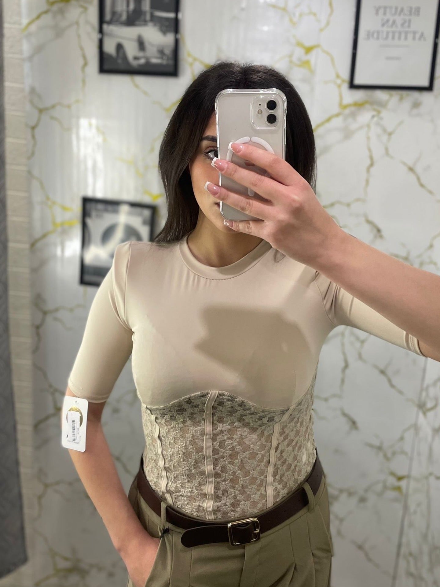 Maglia macramé in lycra