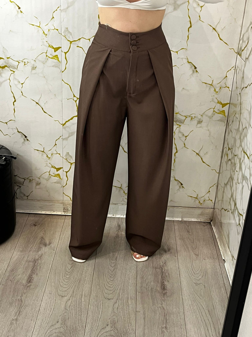 Pantalone balloon con bottoni 16090