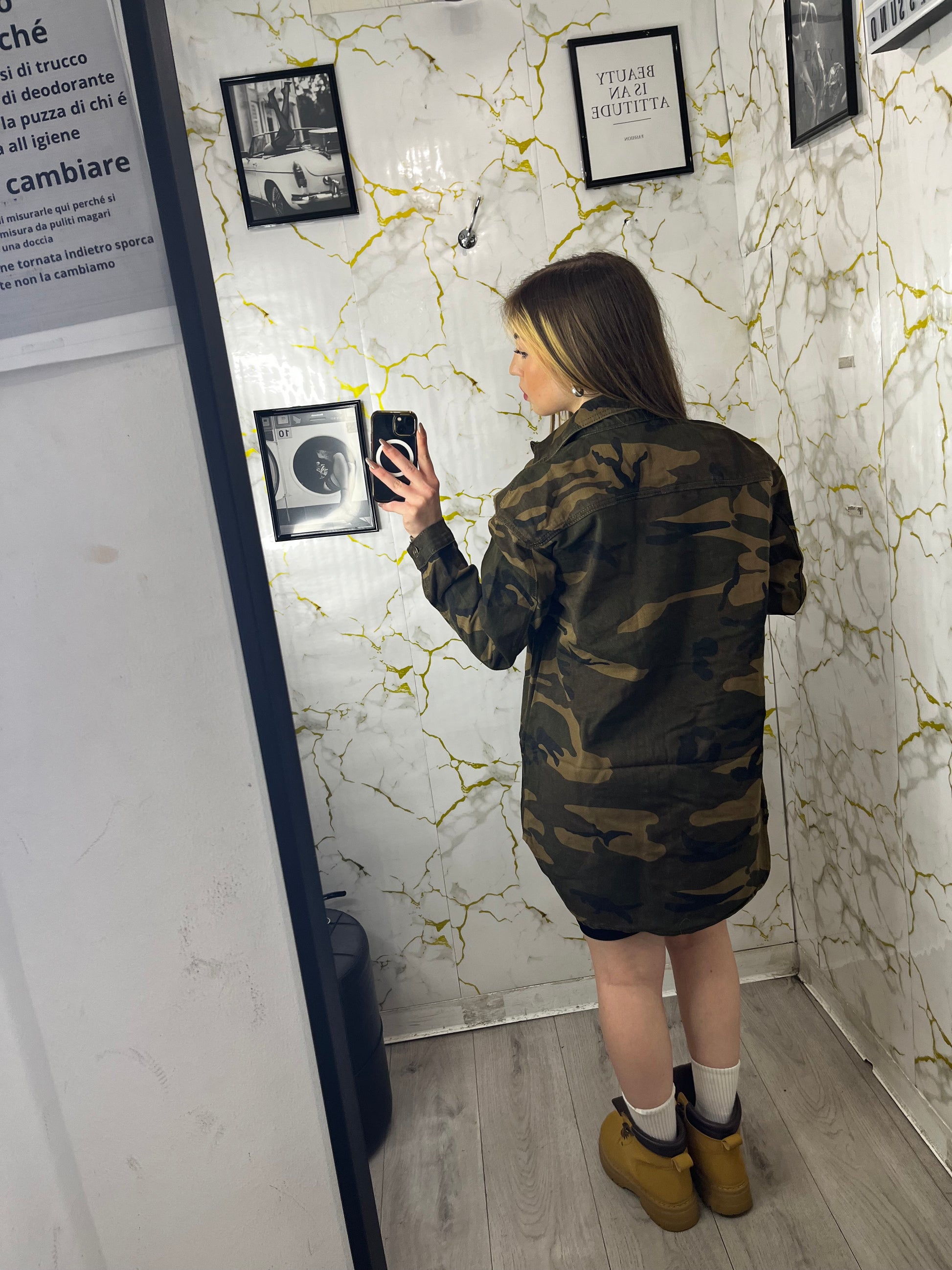 Camicia di jeans camouflage