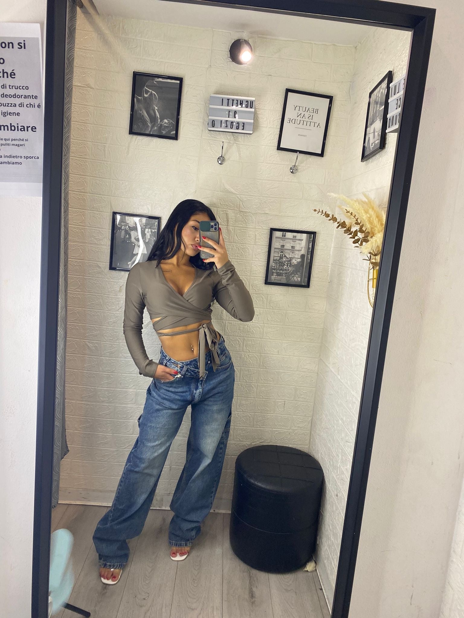 Jeans carpenter asimmetrico