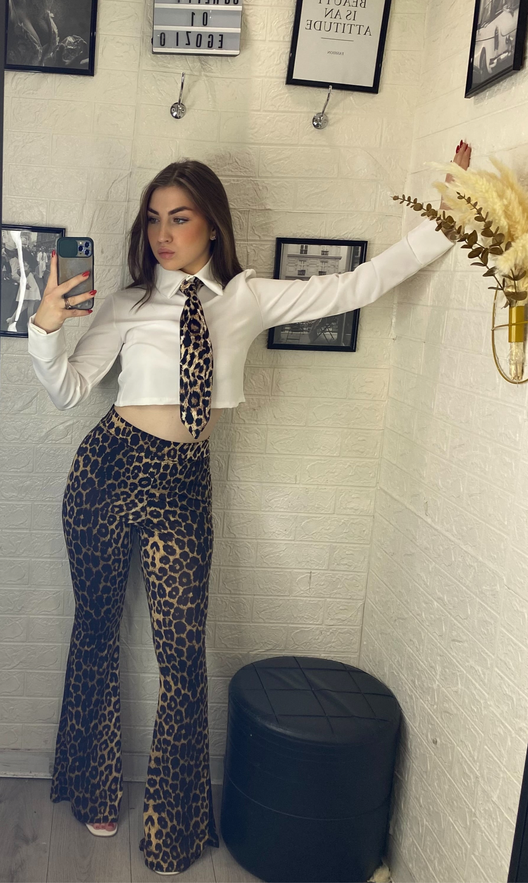 Pantalone a zampa leopardato 🐆