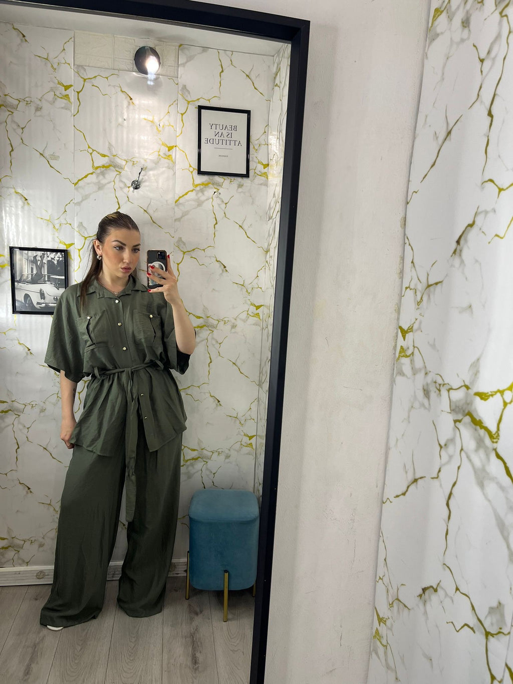 Cordeset Camicione e cinta  oversize