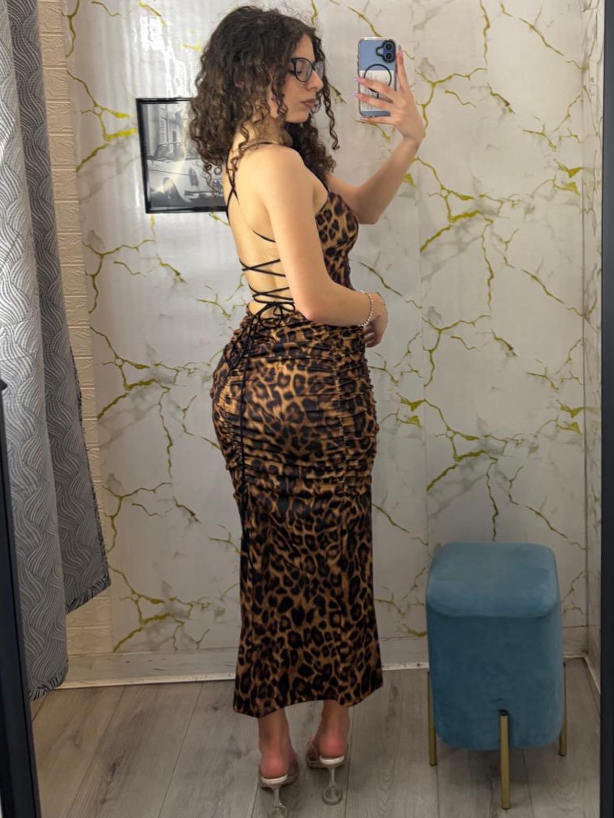Dress con fantasia animalier