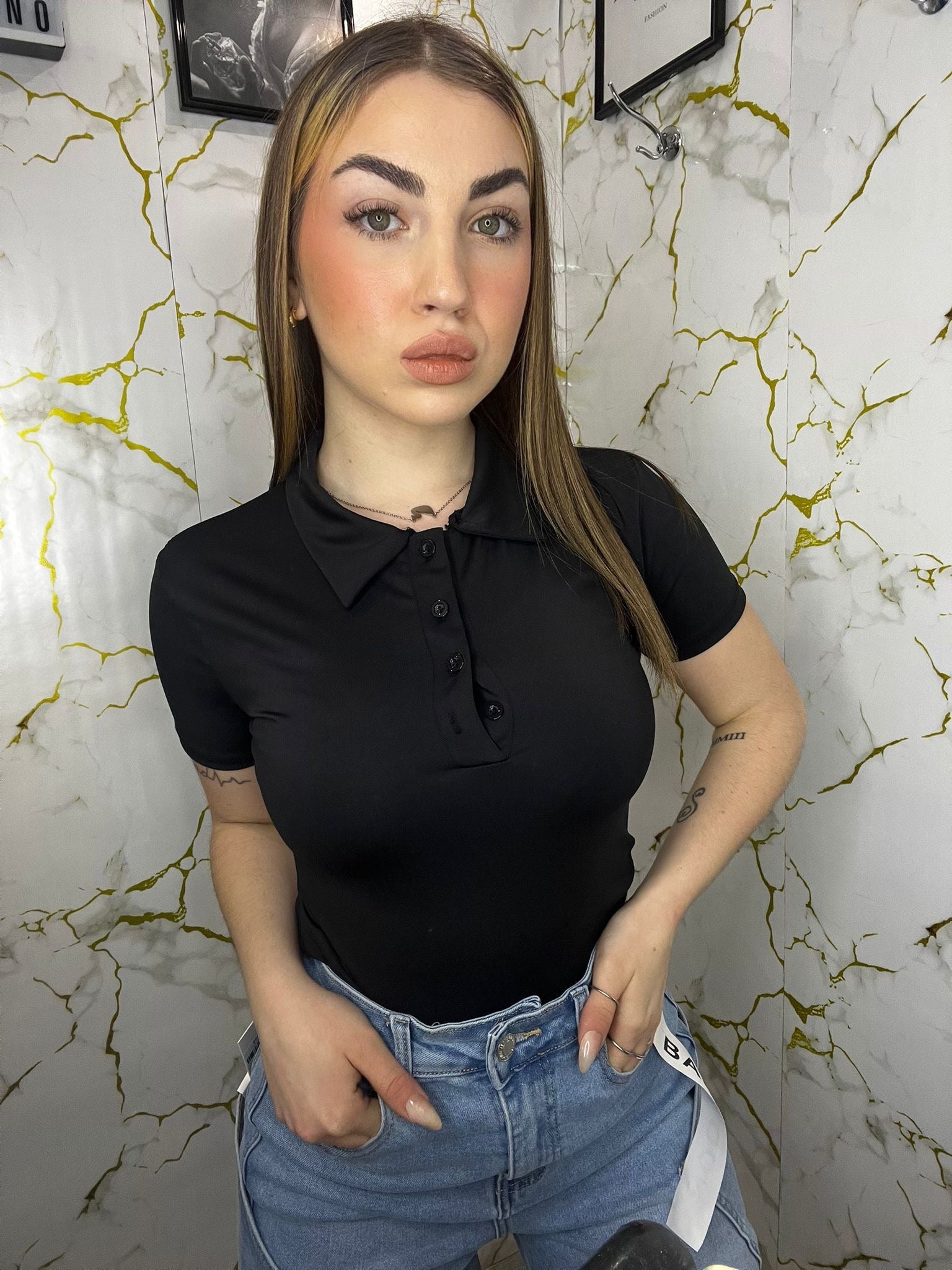 Body in lycra  modello Polo